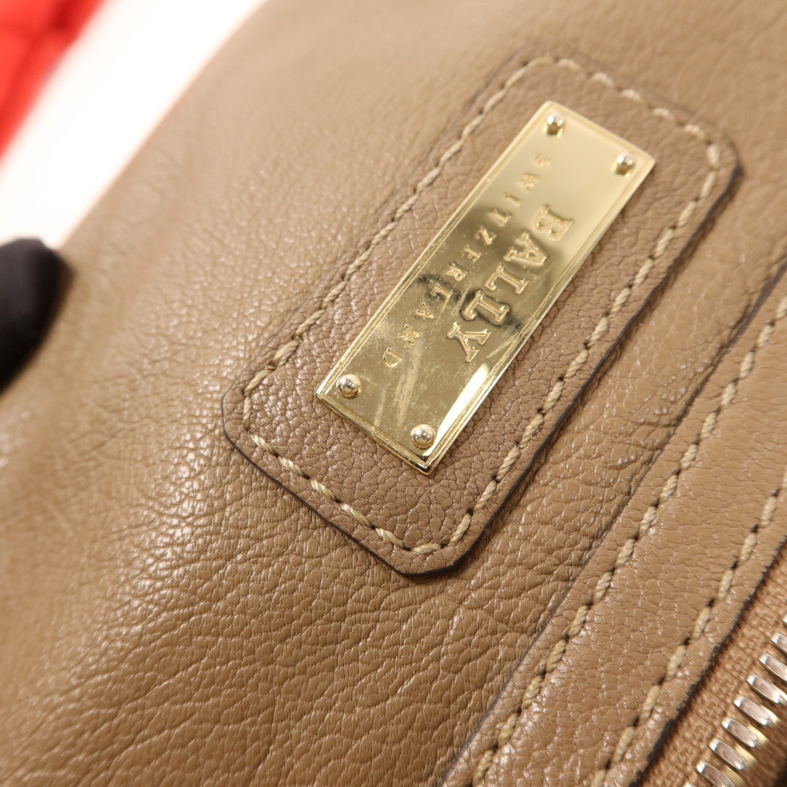 BALLY 牛皮皮革2 Way Shoulder Bag金扣手挽肩背兩用袋