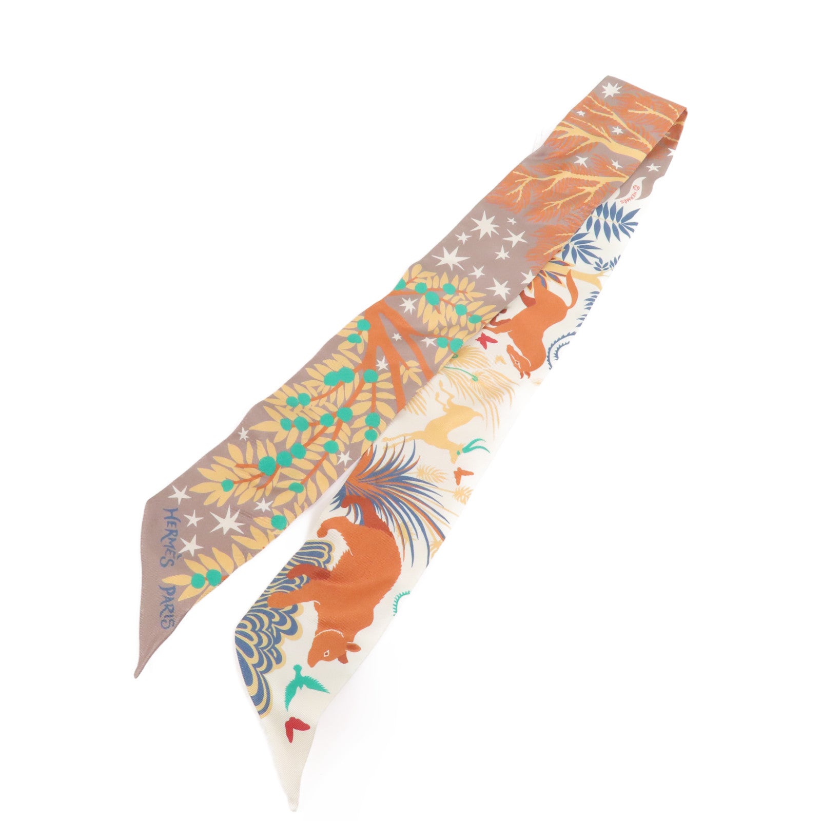 HERMES 絲質Twilly絲巾