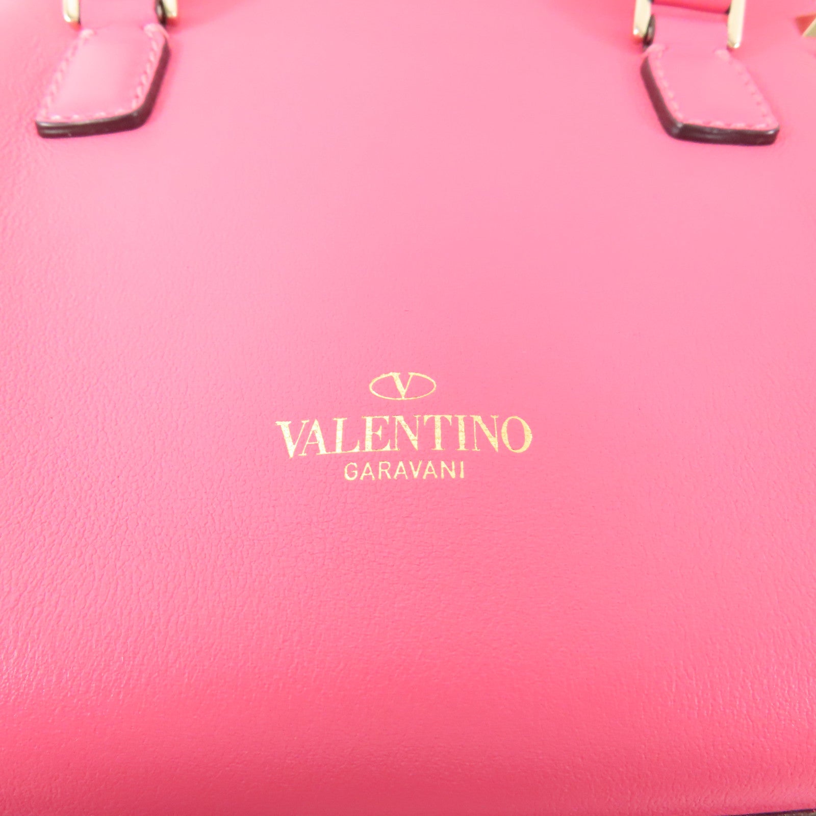Valentino 牛皮皮革2 Way Shoulder金扣手挽肩背兩用袋