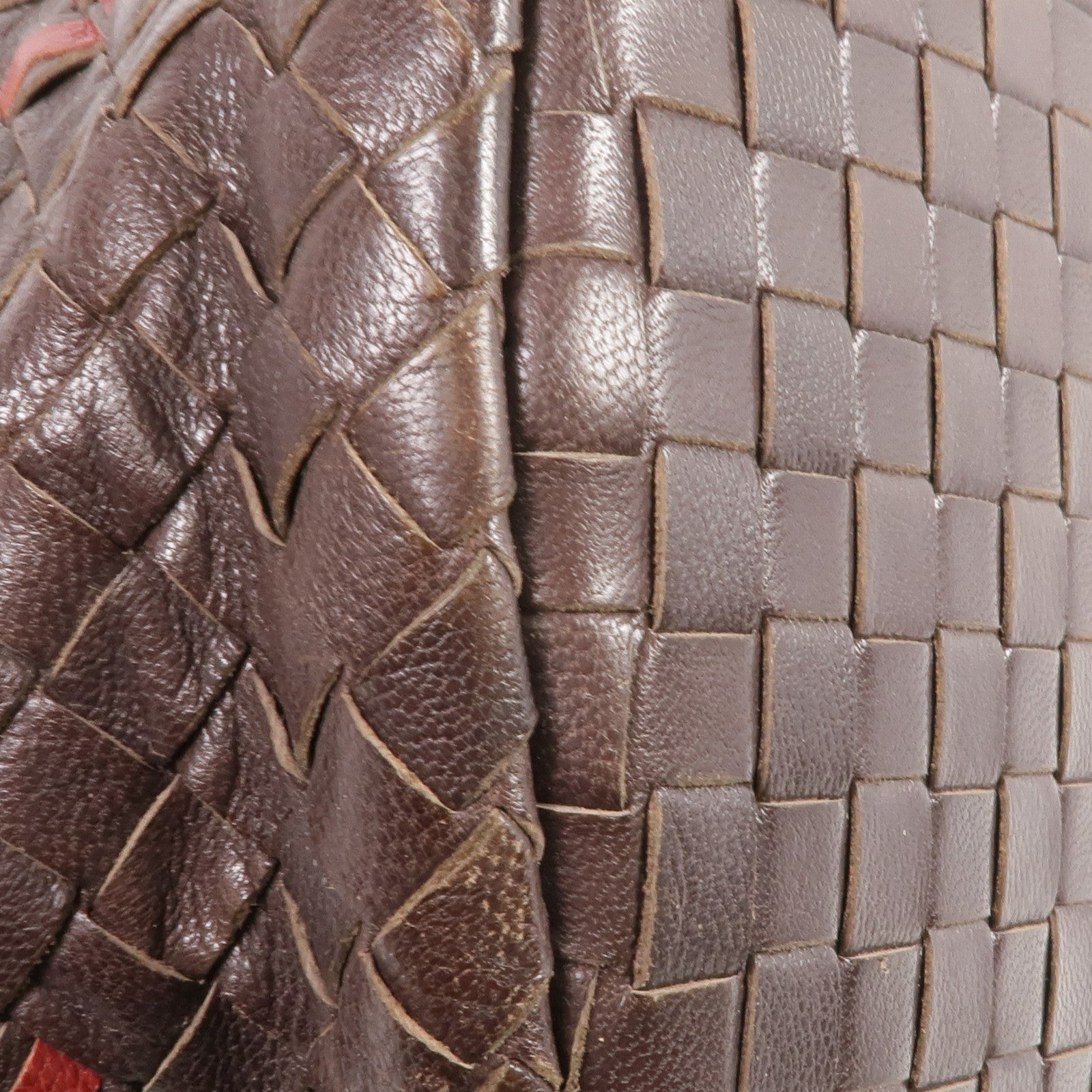 BOTTEGA VENETA 【激減優惠】織紋皮革Shoulder Tote肩背袋/手挽袋