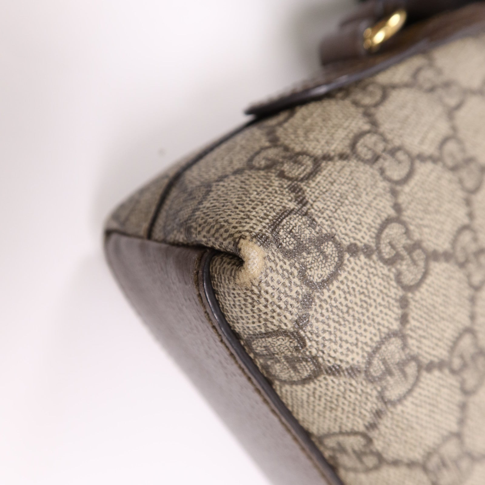 GUCCI 塗層帆布GG Ophidia金扣肩背袋