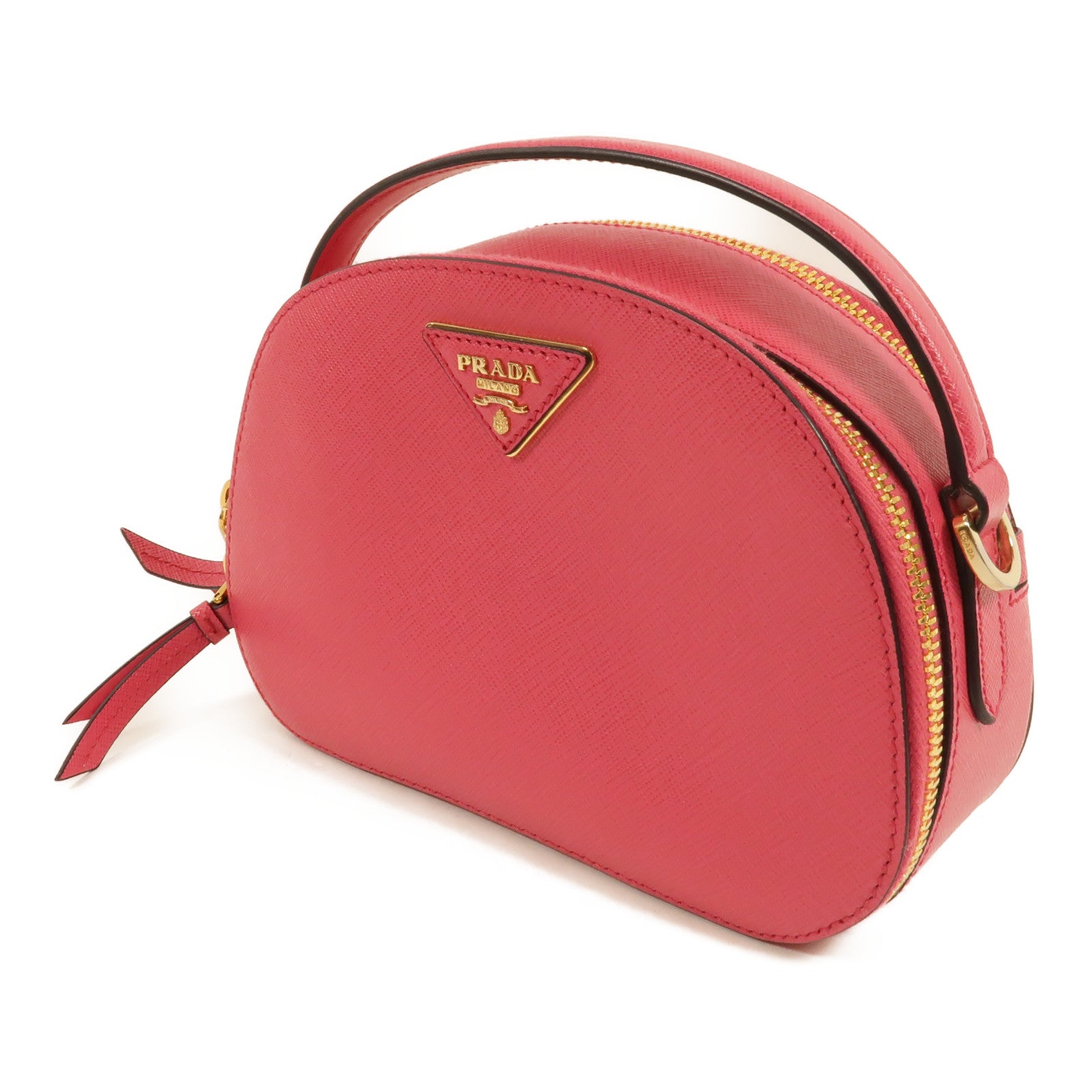 PRADA Saffiano皮革Odette手挽肩背兩用袋