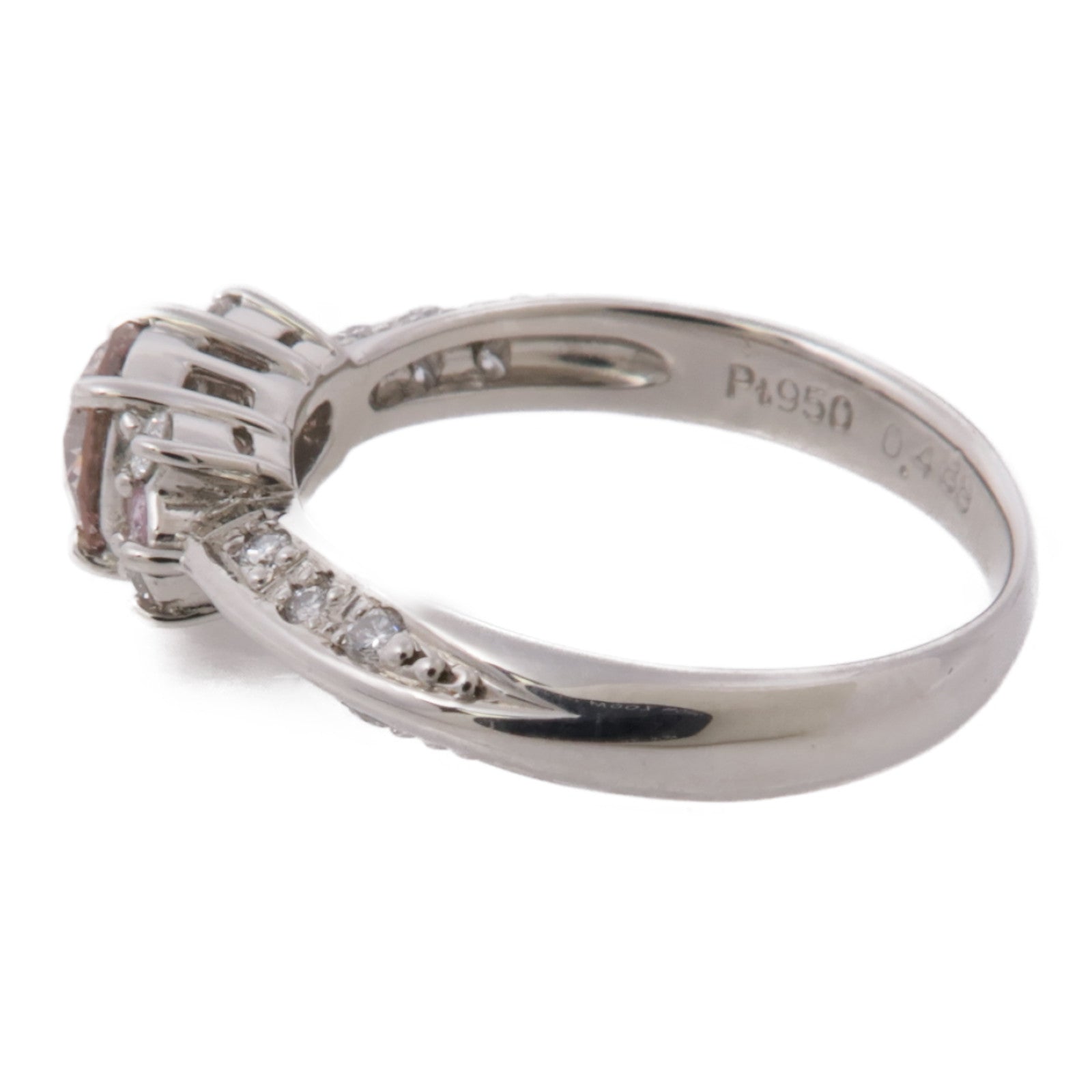 JEWELRY PT950鉑金Diamond Ring鑽石戒指US#4.5