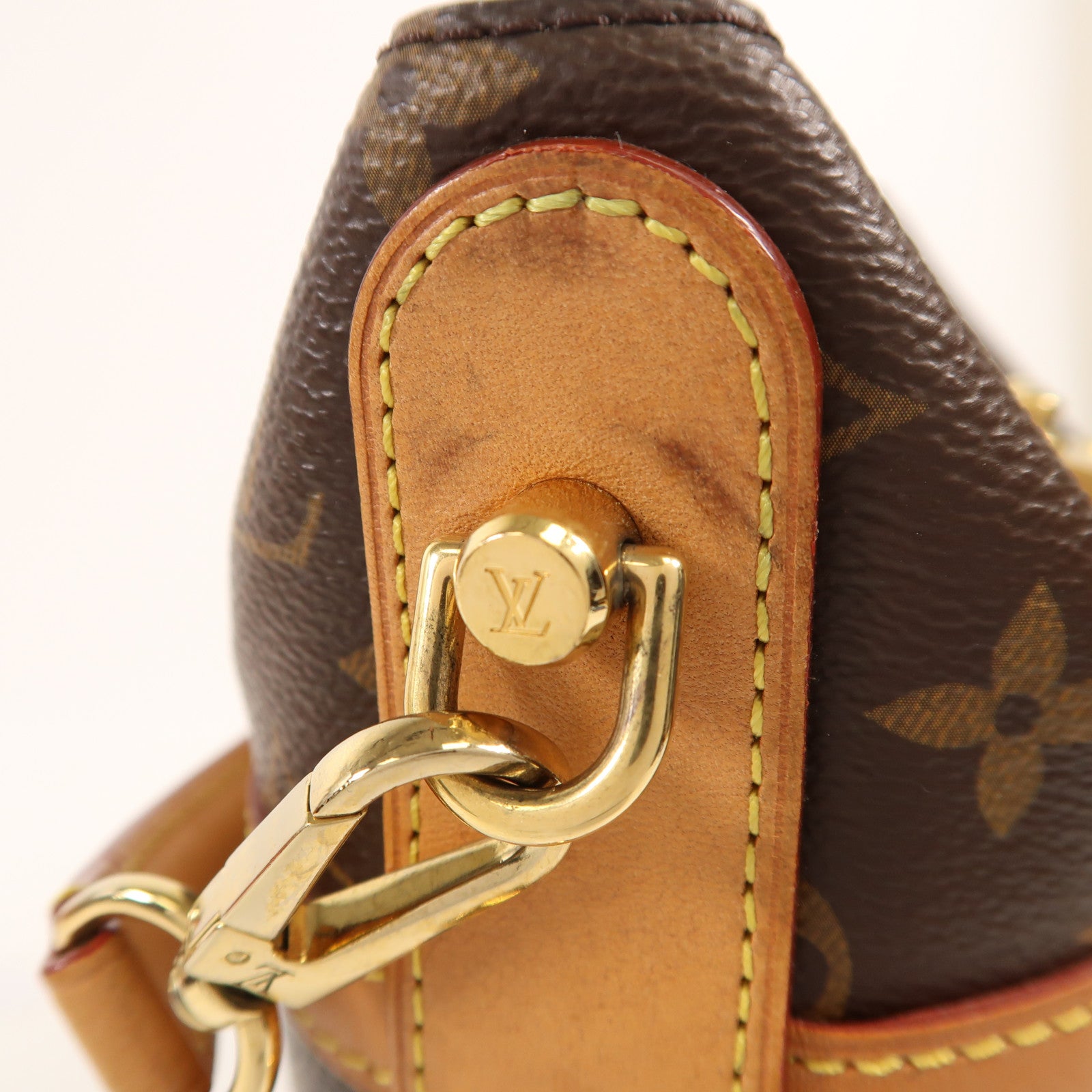 LOUIS VUITTON Monogram Duffle金扣手挽肩背兩用袋棕色