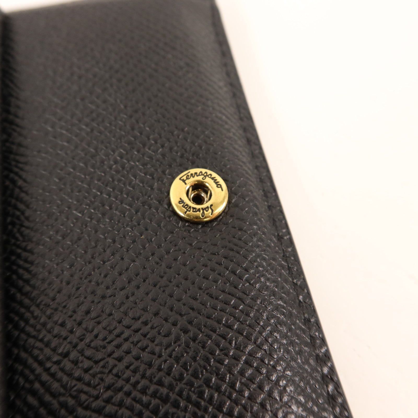 Salvatore Ferragamo 牛皮皮革Bifold Wallet金扣錢包