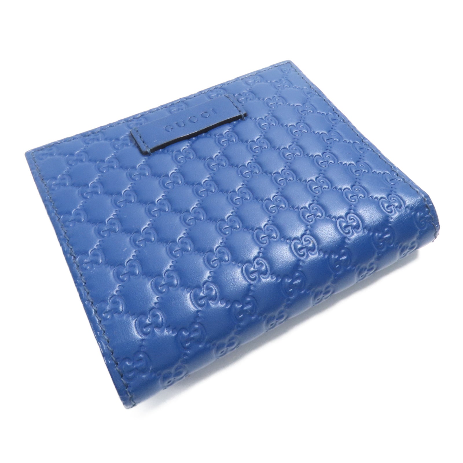 GUCCI 牛皮皮革Embossed Zipped Wallet金扣錢包