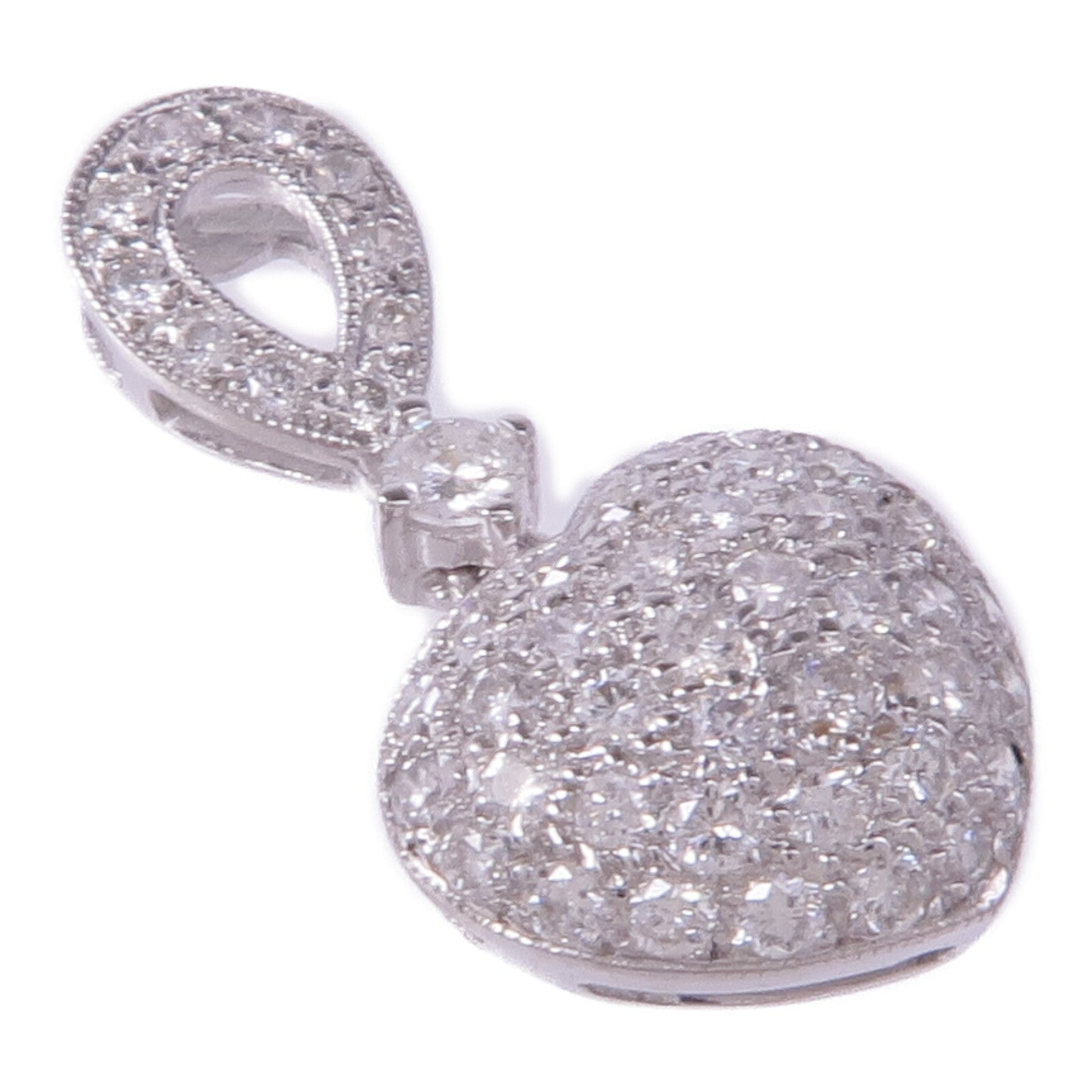 JEWELRY 18K白金Diamond Pendant Top鑽石吊墜