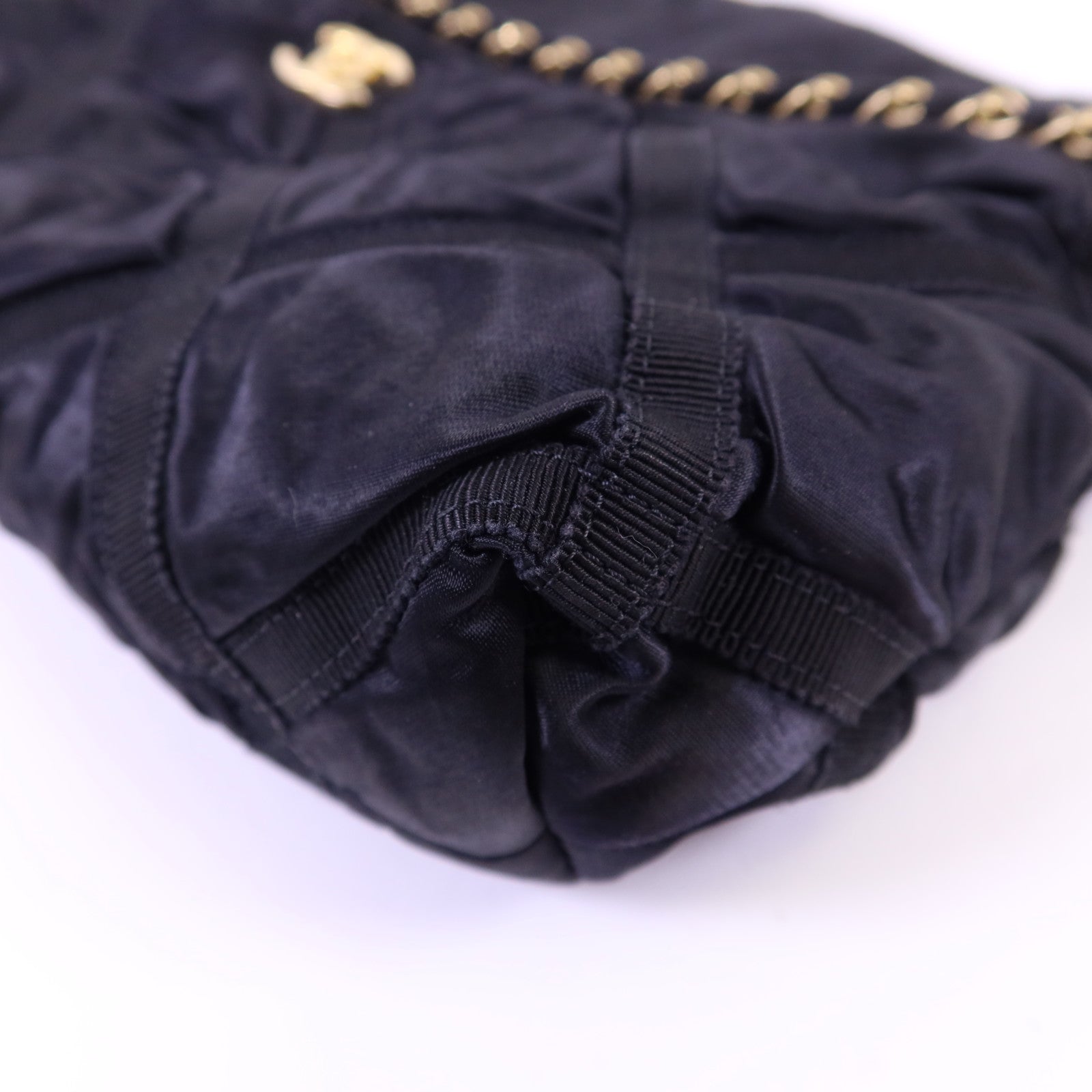 CHANEL 緞布Grosgrain Tote Bag金扣手挽袋