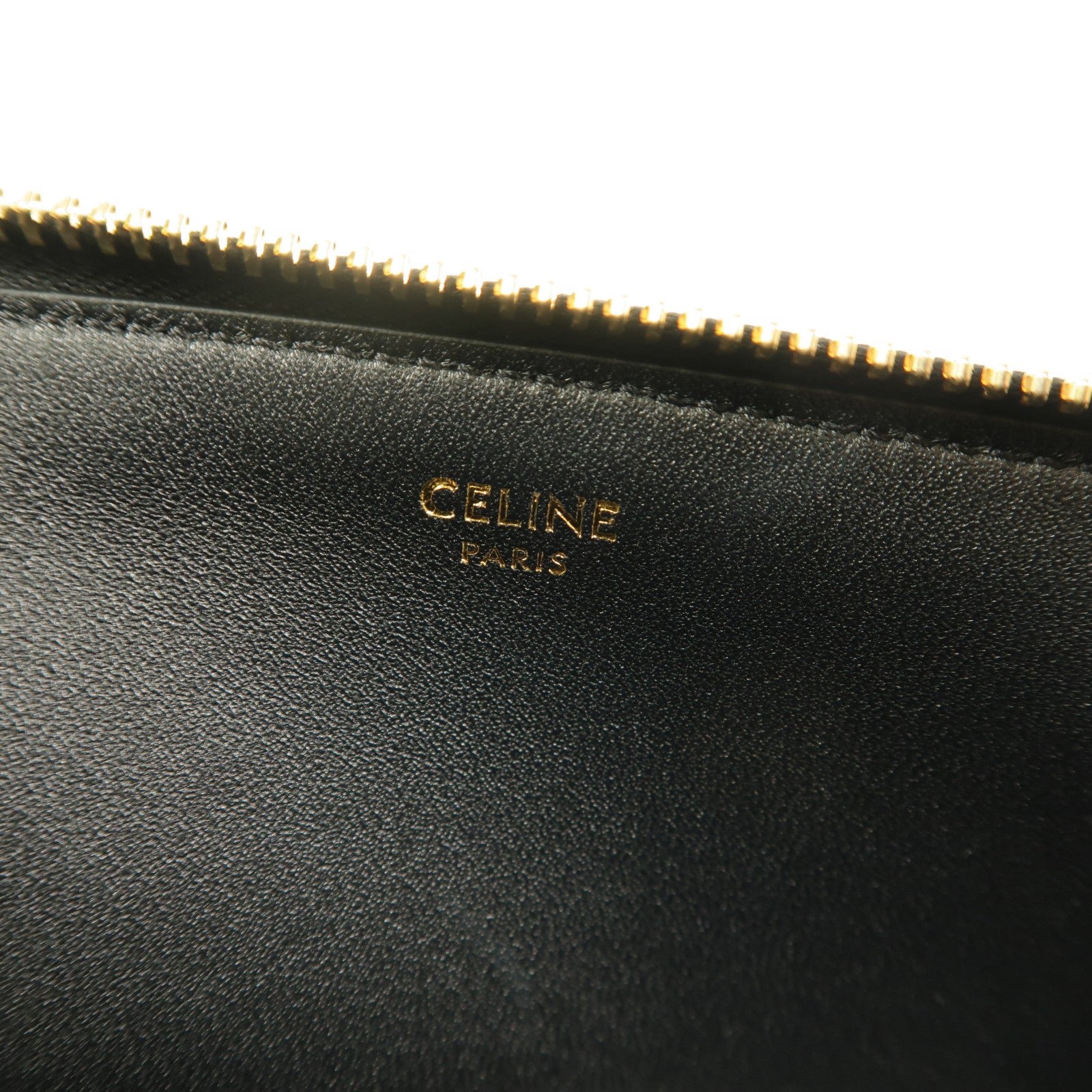 CELINE 牛皮皮革Triomphe Pouch手拿包