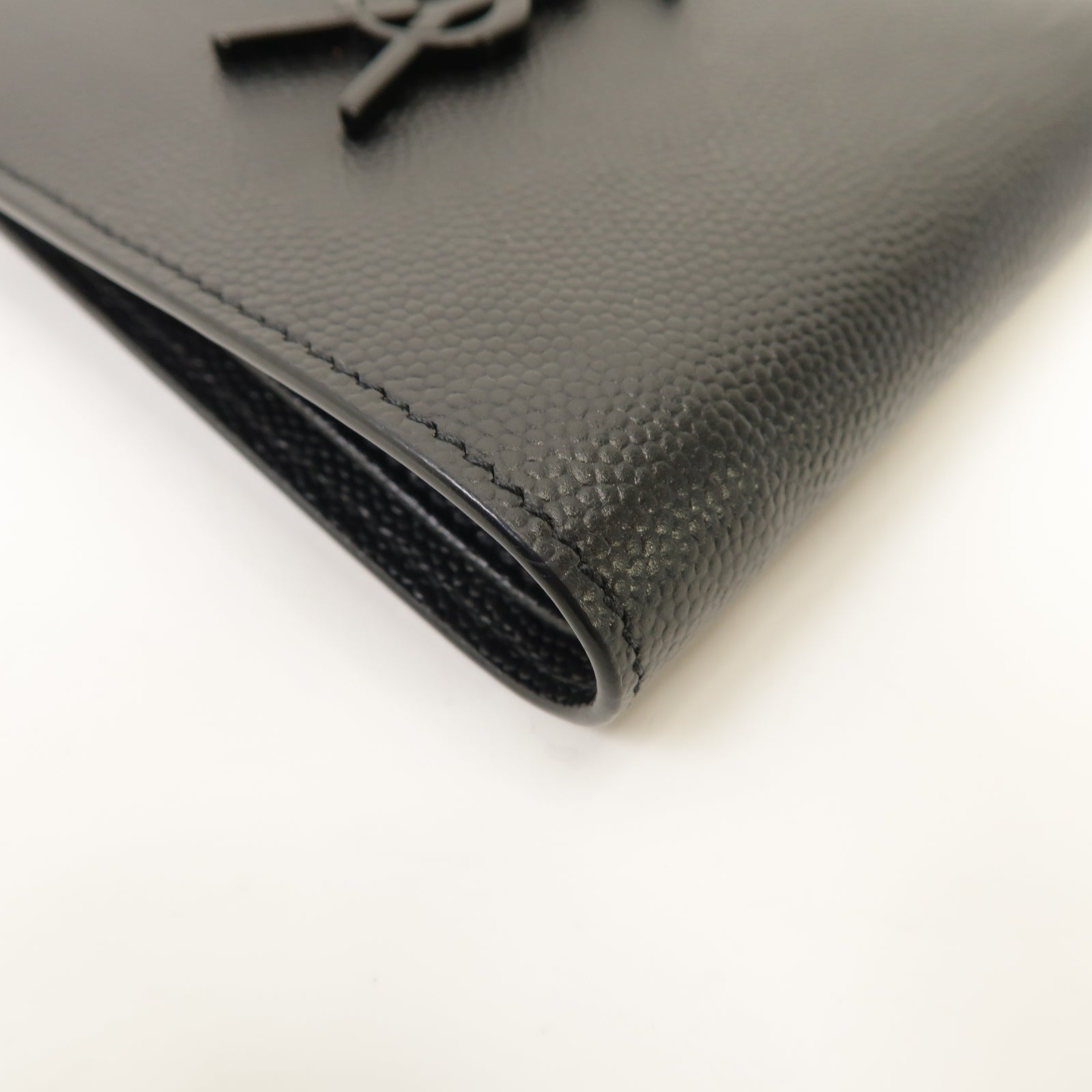 SAINT LAURENT 牛皮皮革Wallet錢包黑色