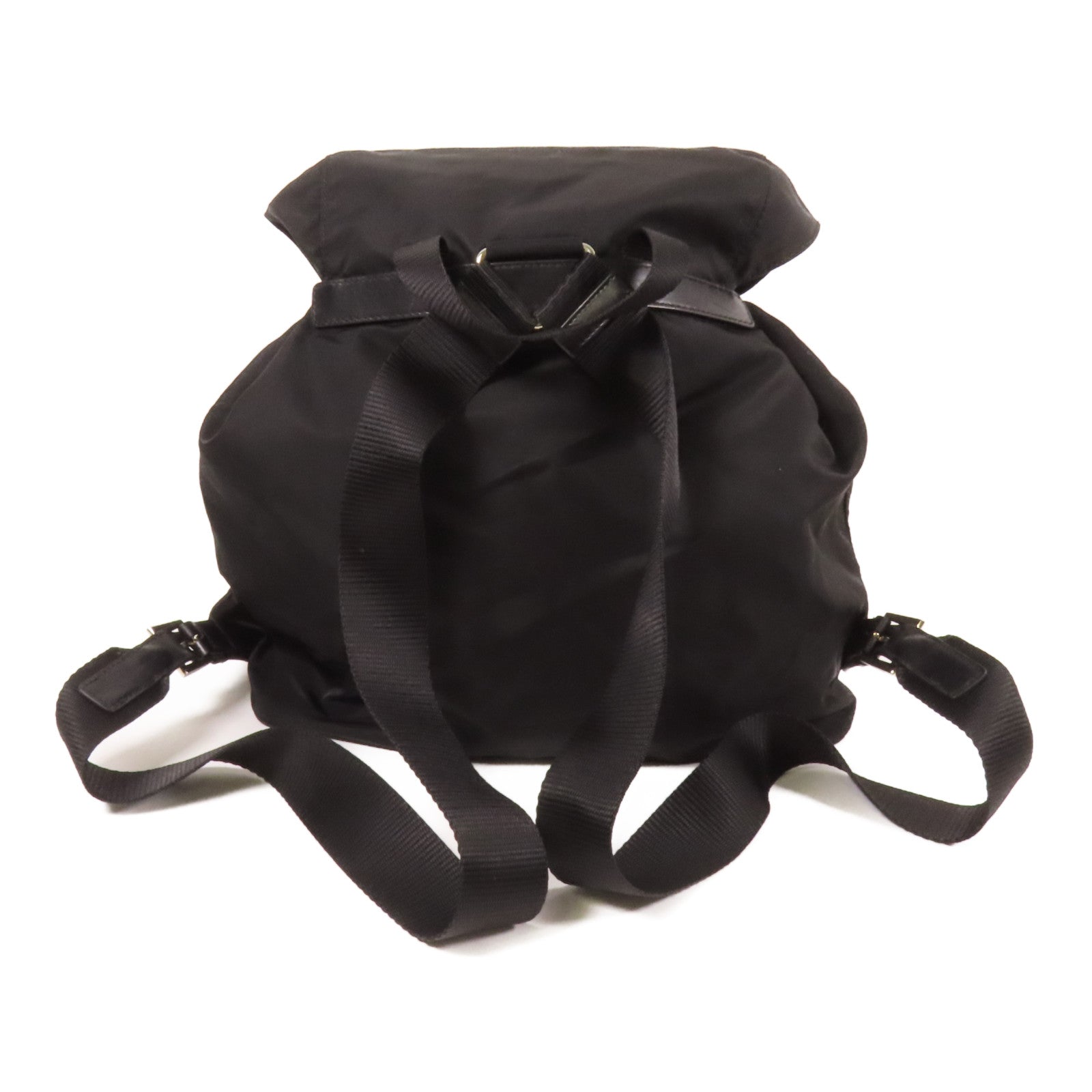 PRADA 尼龍Backpack銀扣背包