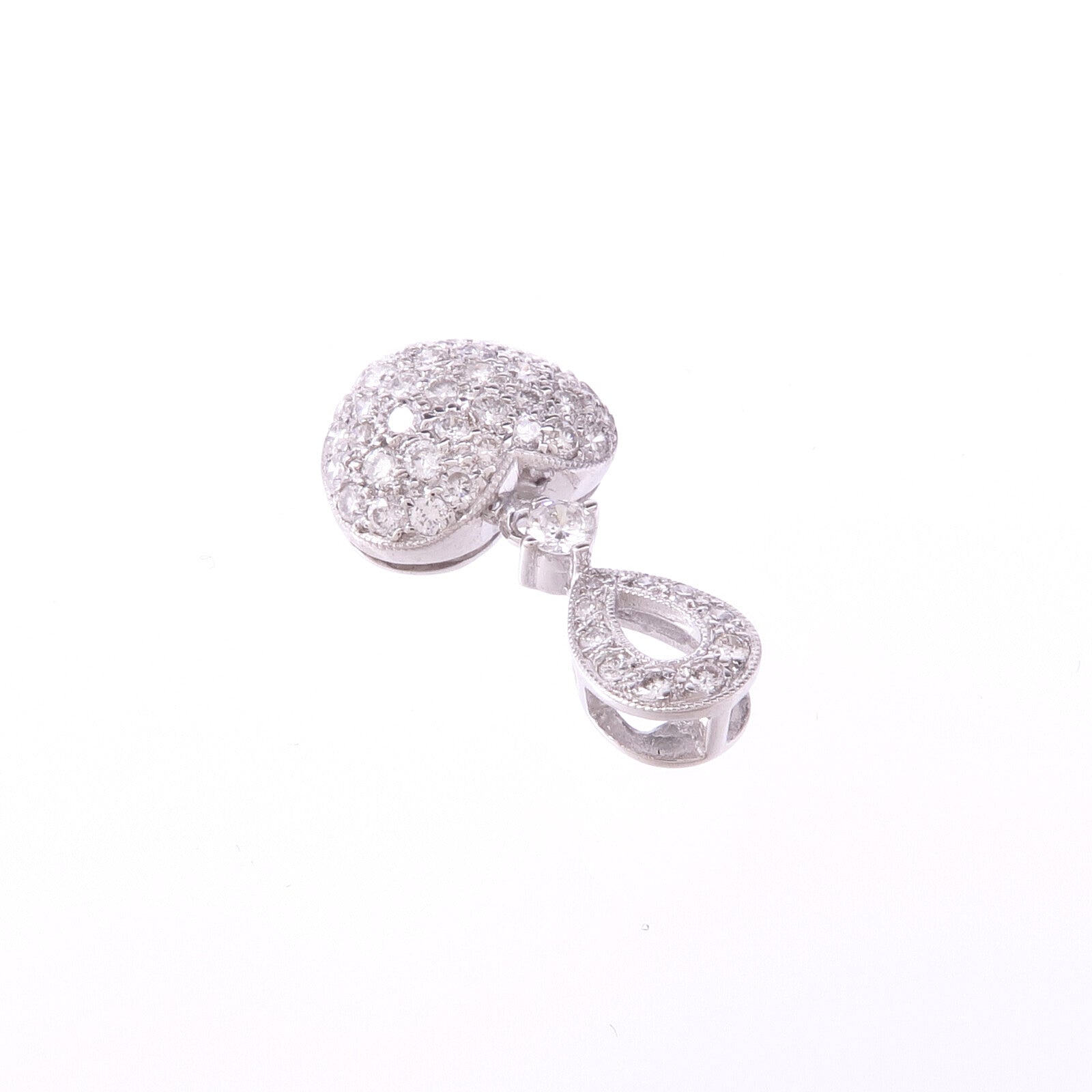 JEWELRY 18K白金Diamond Pendant Top鑽石吊墜