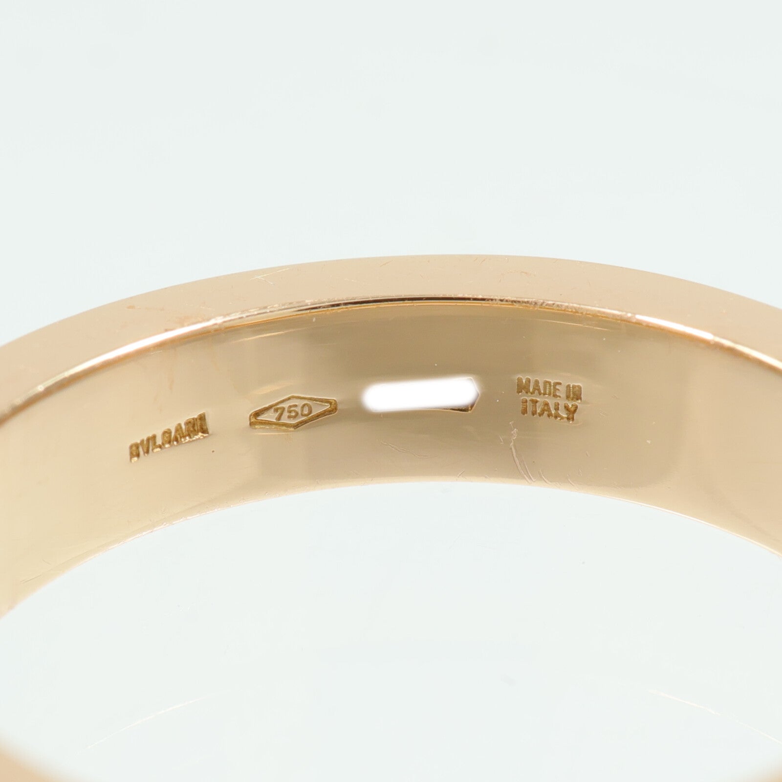 BVLGARI 18K玫瑰金B-Zero1鑽石戒指