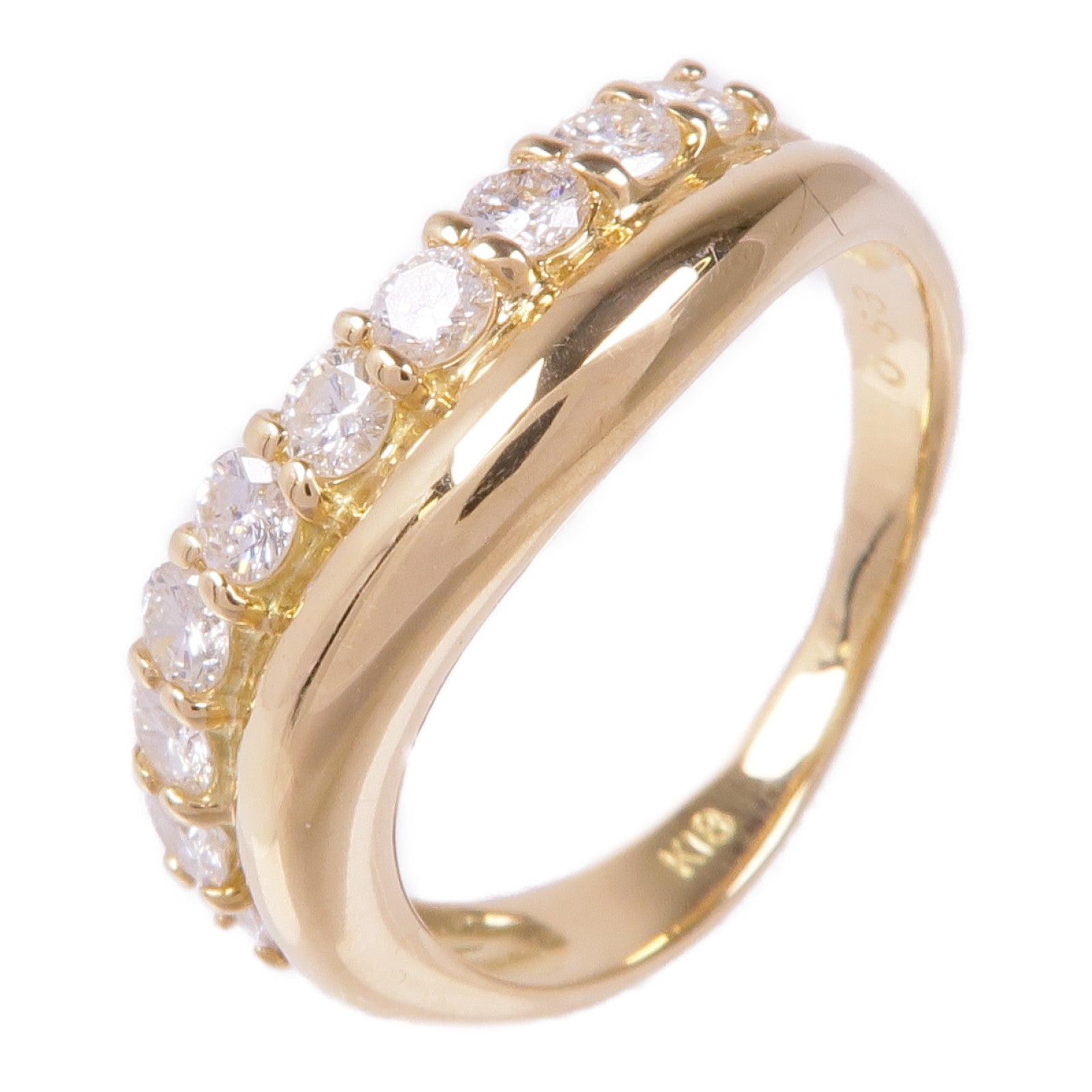 JEWELRY 18K黃金Diamond Ring鑽石戒指US#5.75
