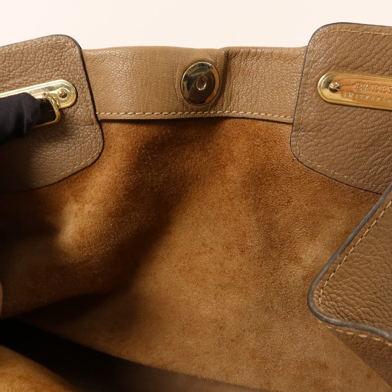 BALLY 牛皮皮革2 Way Shoulder Bag金扣手挽肩背兩用袋