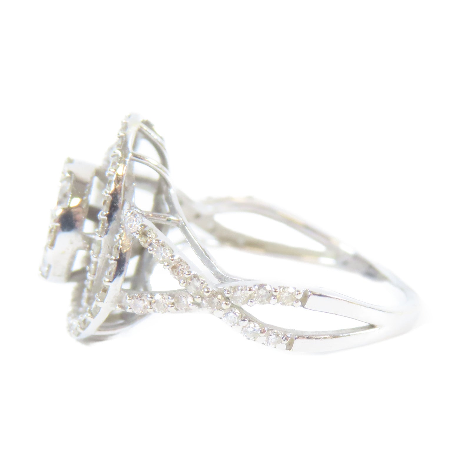 JEWELRY **【激減優惠】18K白金Diamond Ring0.090ct鑽石戒指US#5