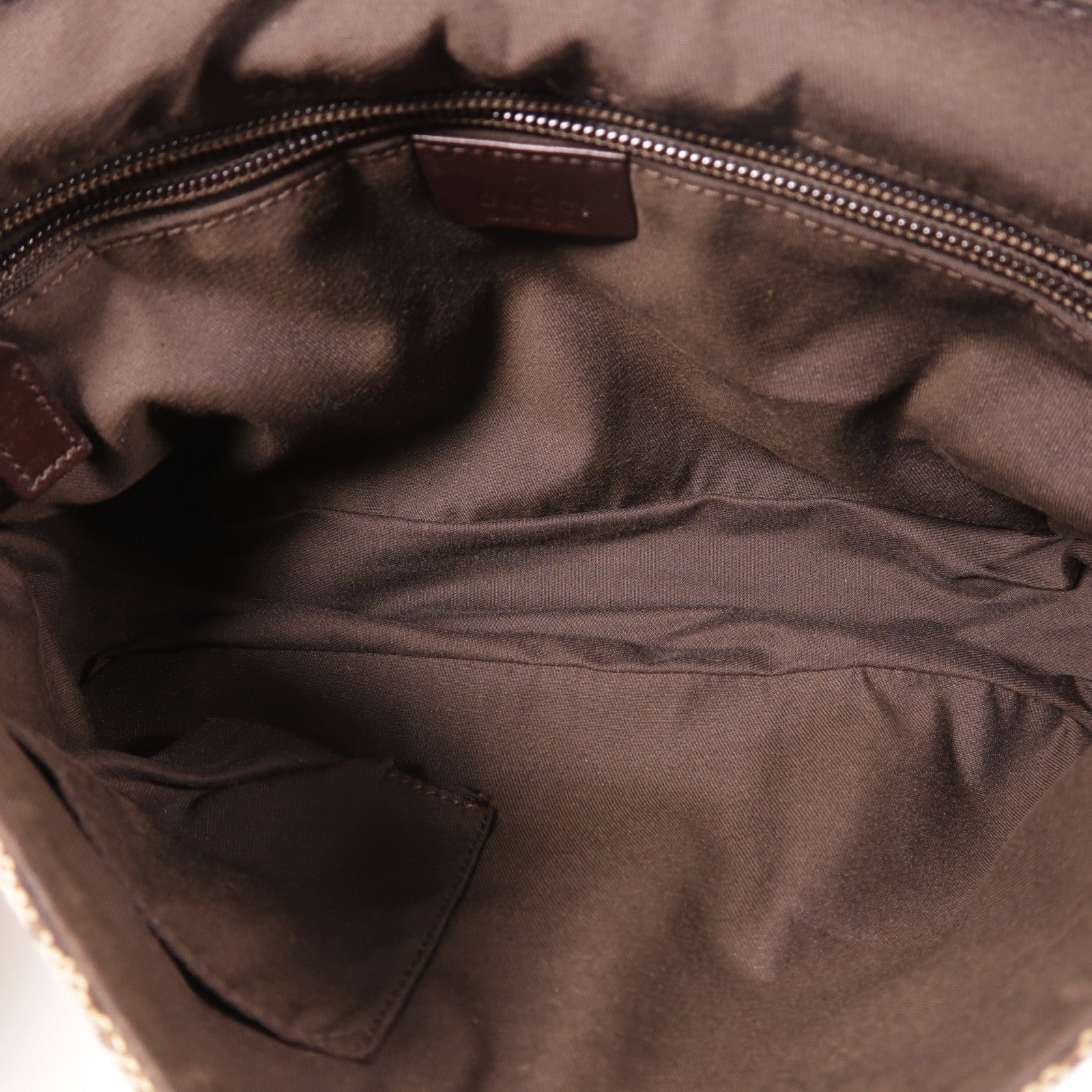 GUCCI 帆布Shoulder Bag銀扣肩背袋
