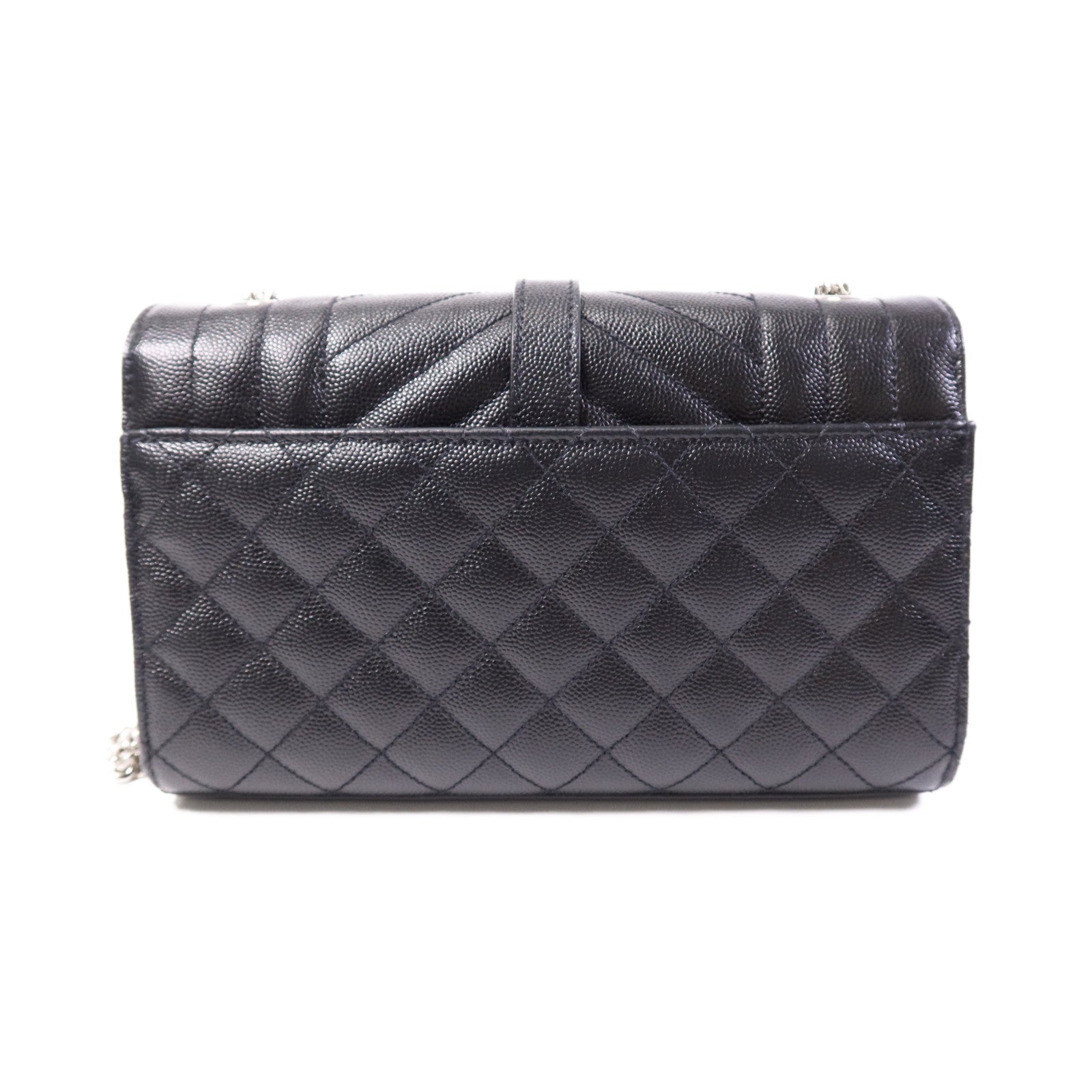 YVES SAINT LAURENT 牛皮皮革Envelope Small金扣鏈帶肩背袋