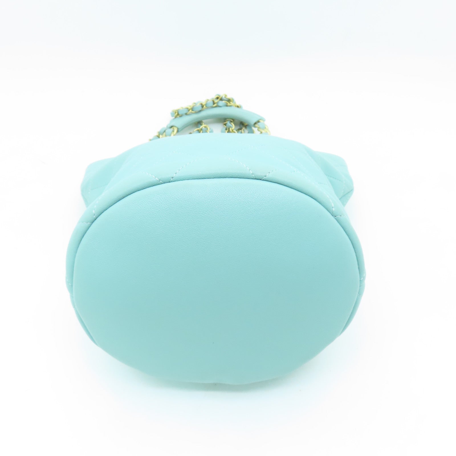 CHANEL 【清倉大減價】菱格牛皮皮革Backpack金扣背包綠色