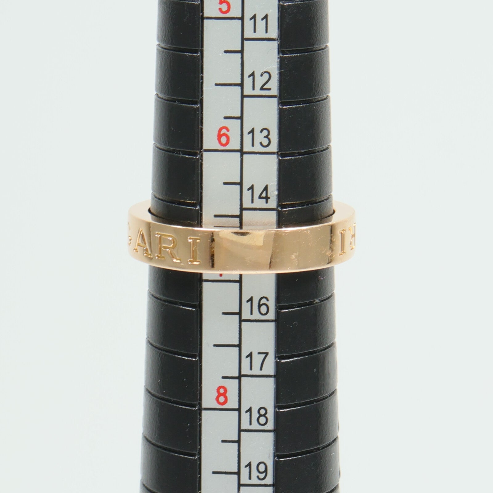 BVLGARI 18K玫瑰金B-Zero1鑽石戒指