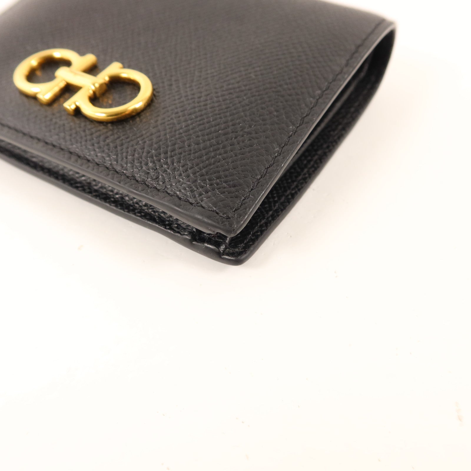 Salvatore Ferragamo 牛皮皮革Bifold Wallet金扣錢包