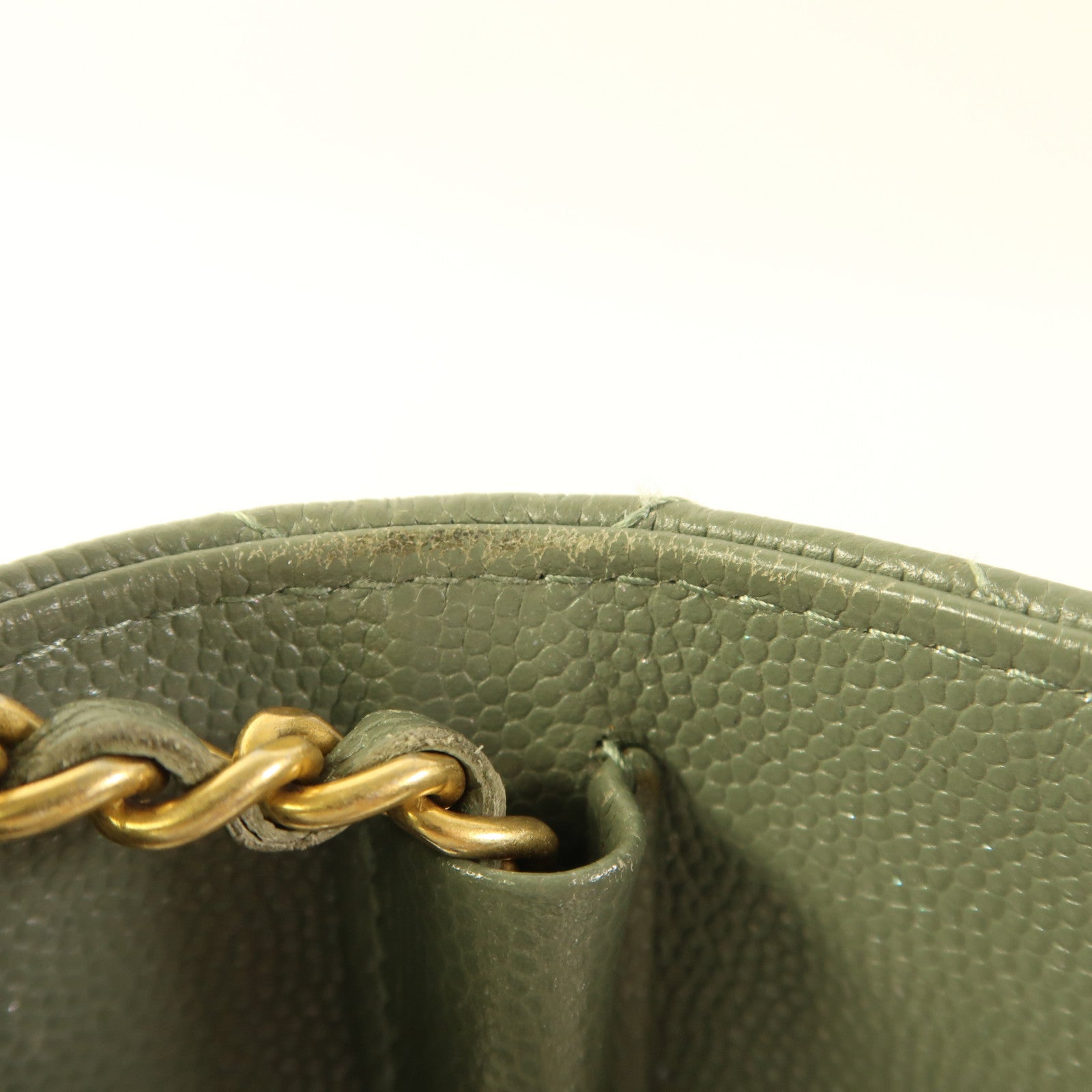 CHANEL 牛皮皮革Classic Square WOC金扣鏈帶肩背袋