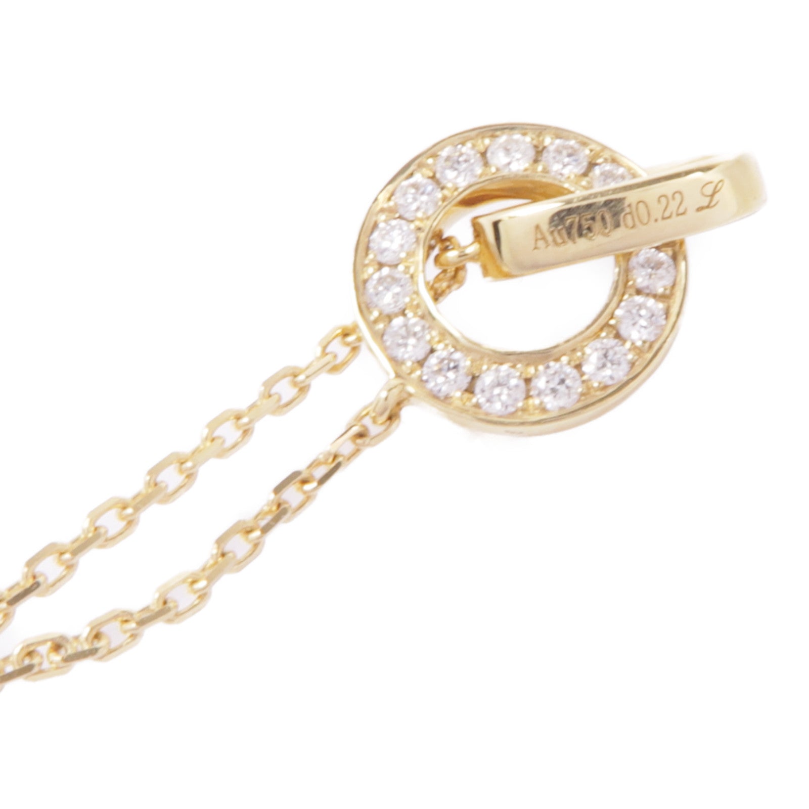 JEWELRY Diamond Necklace 18K Yellow Gold