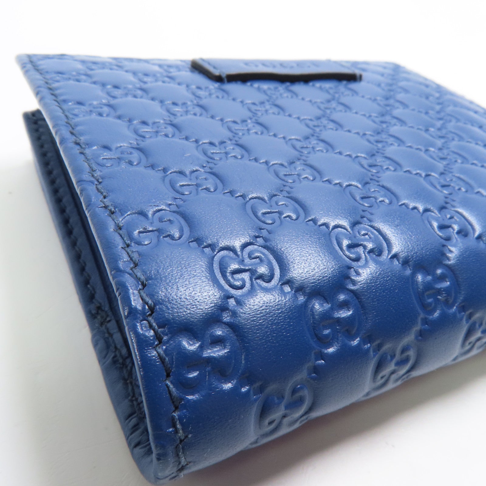 GUCCI 牛皮皮革Embossed Zipped Wallet金扣錢包