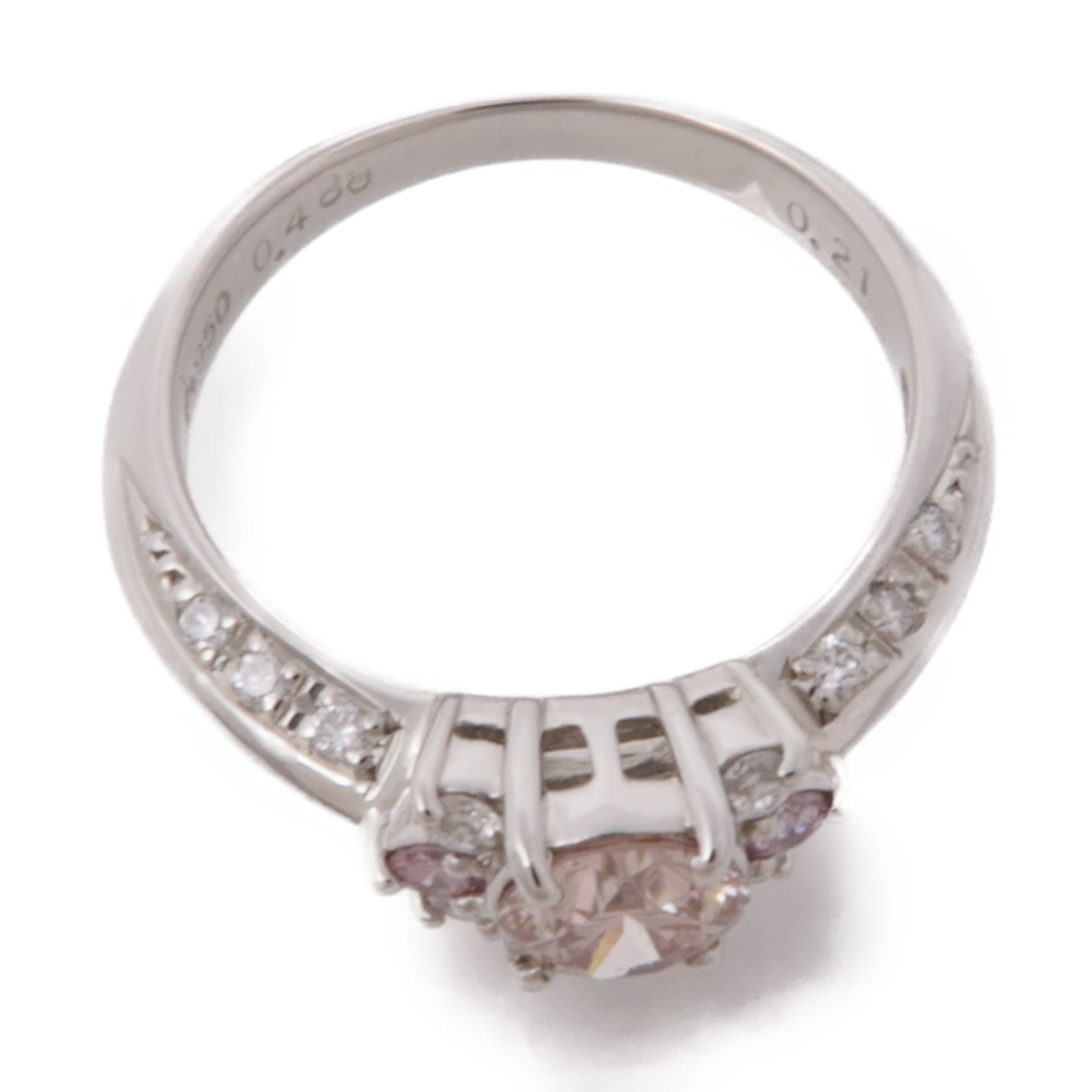 JEWELRY PT950鉑金Diamond Ring鑽石戒指US#4.5
