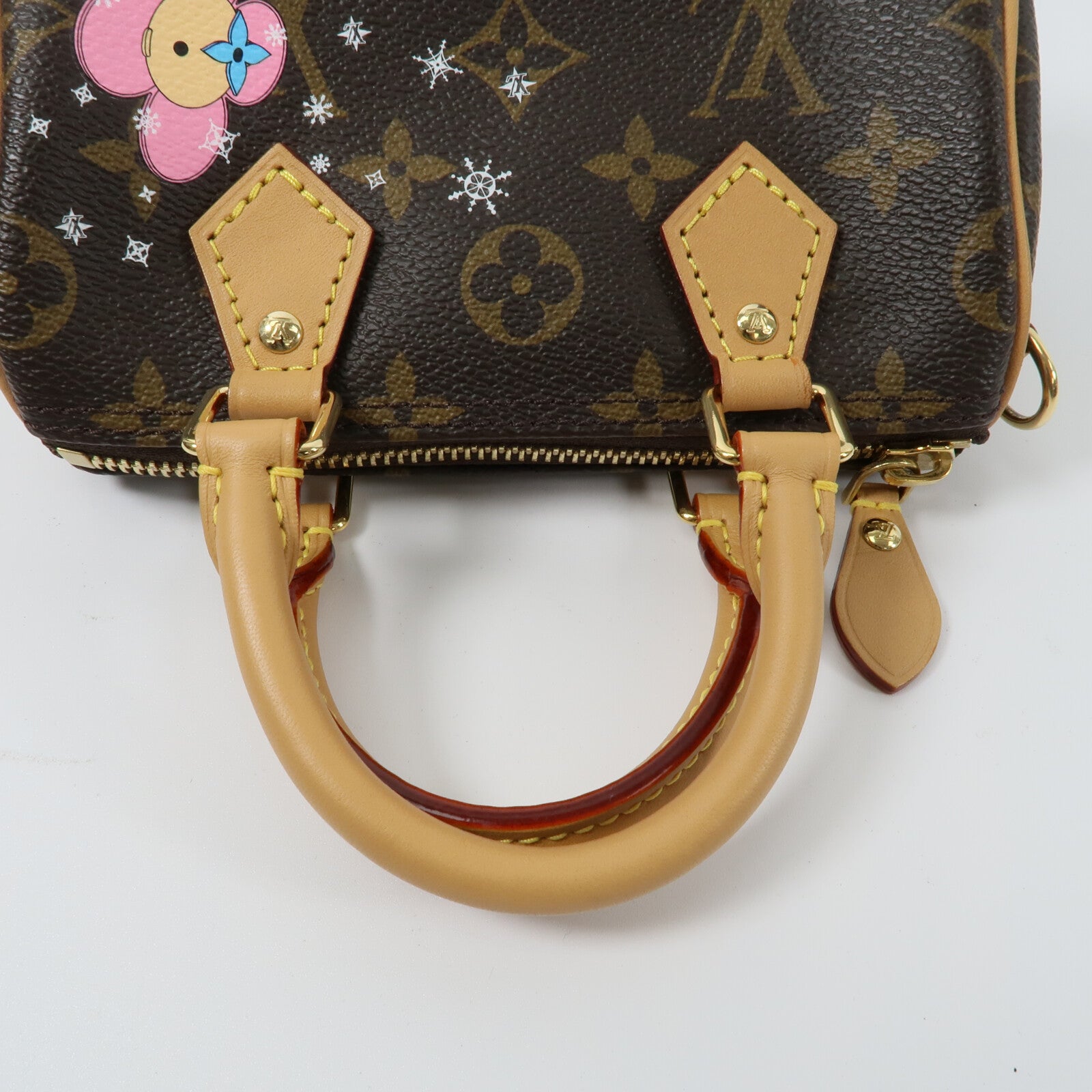 LOUIS VUITTON Monogram Nano Speedy手挽肩背兩用袋