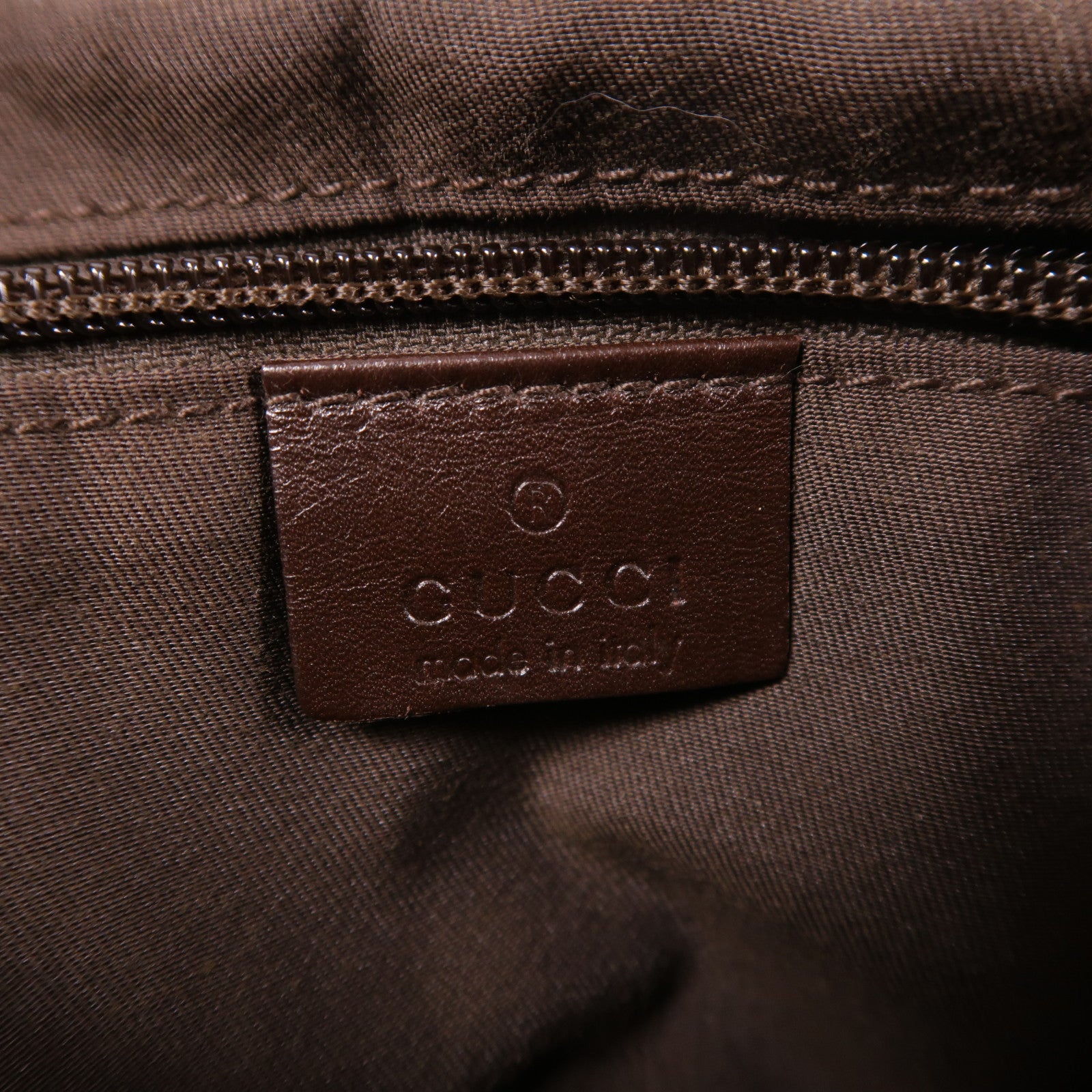 GUCCI 帆布Shoulder Bag銀扣肩背袋