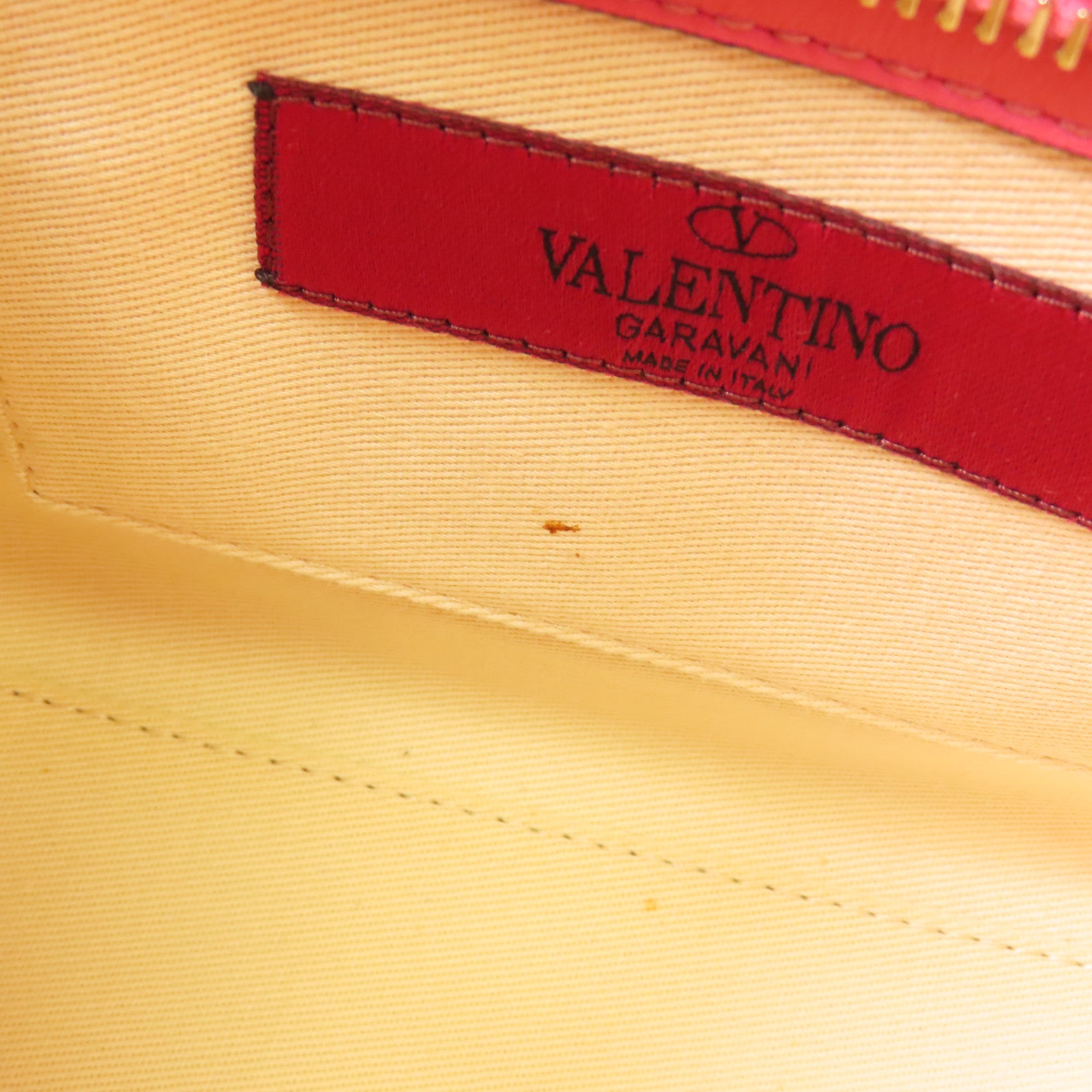 Valentino 牛皮皮革2 Way Shoulder金扣手挽肩背兩用袋