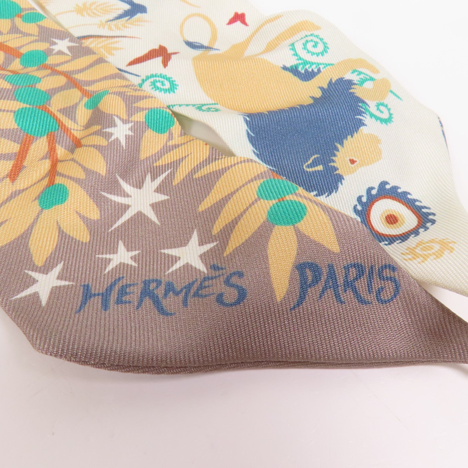 HERMES 絲質Twilly絲巾
