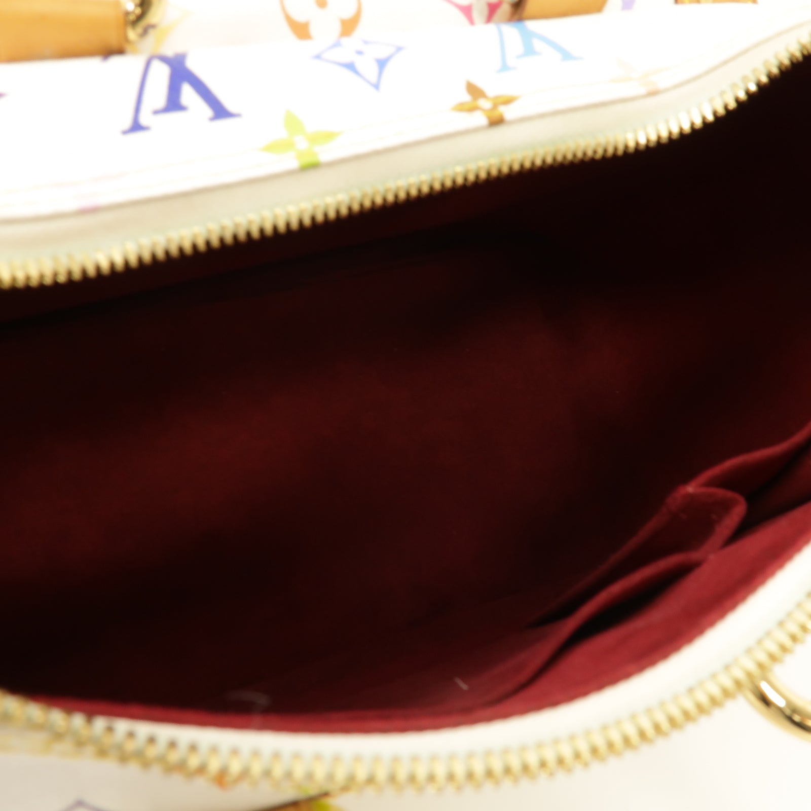 LOUIS VUITTON Monogram Multicolore Rita金扣手挽肩背兩用袋白色