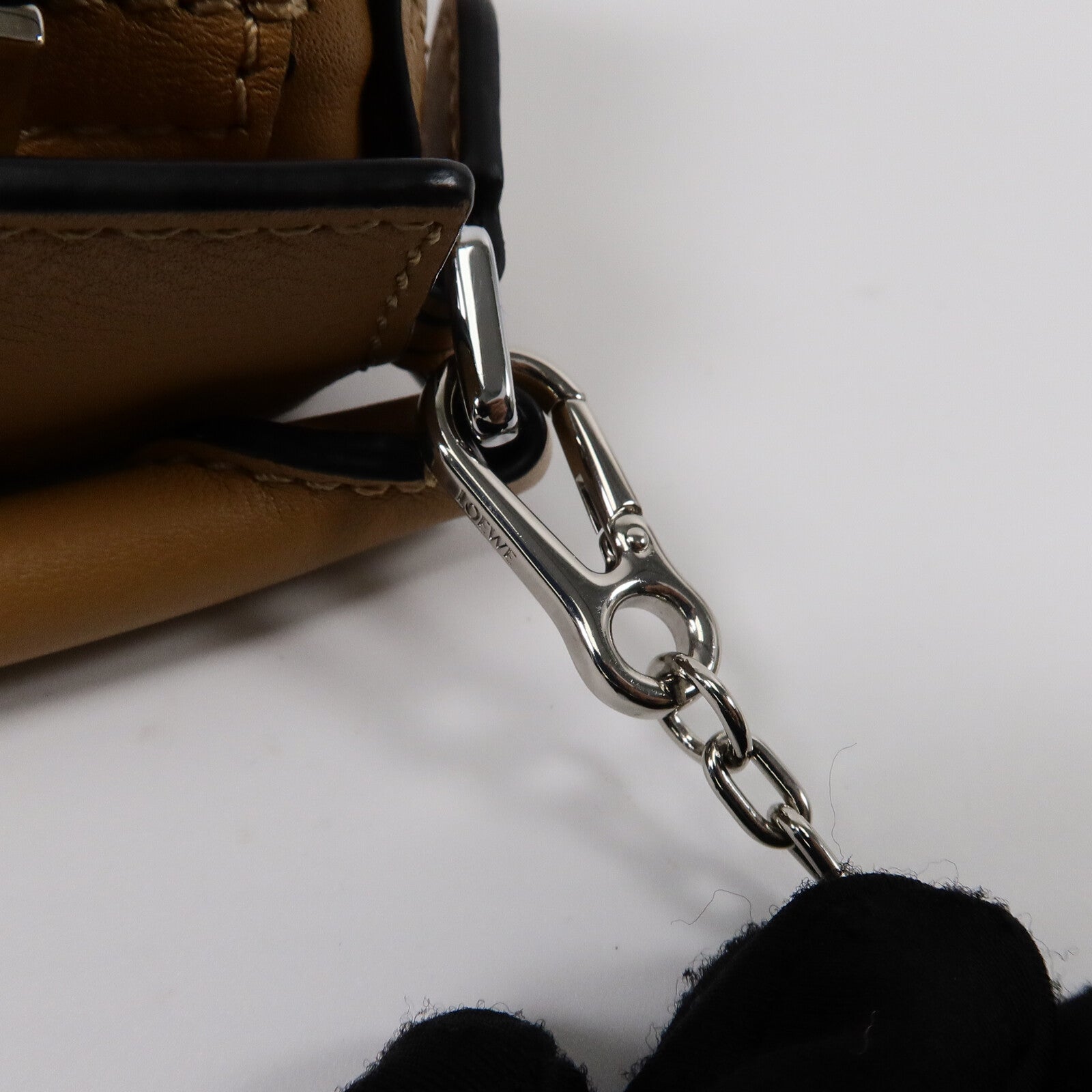 LOEWE 牛皮皮革Nano Puzzle手挽肩背兩用袋