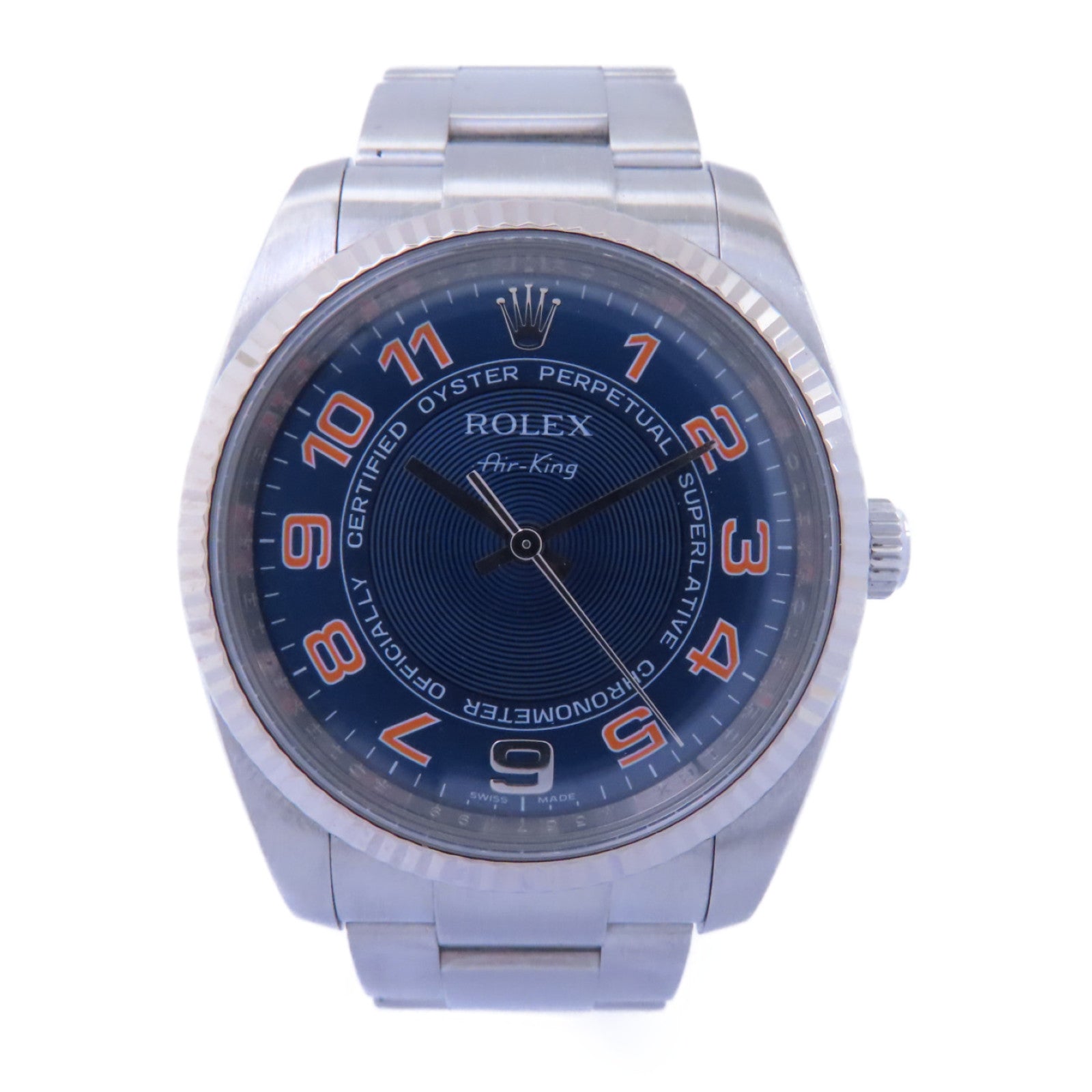 ROLEX Air King不鏽鋼手錶自動機芯藍色