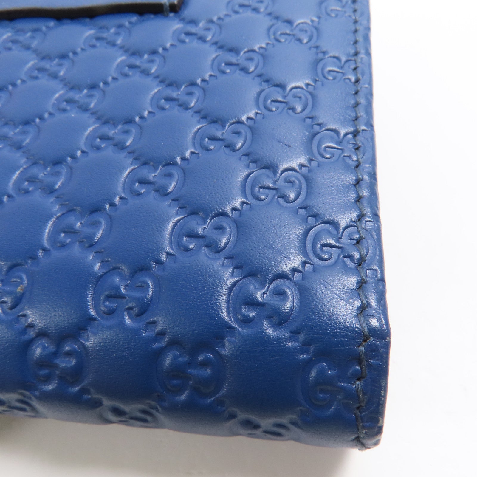 GUCCI 牛皮皮革Embossed Zipped Wallet金扣錢包