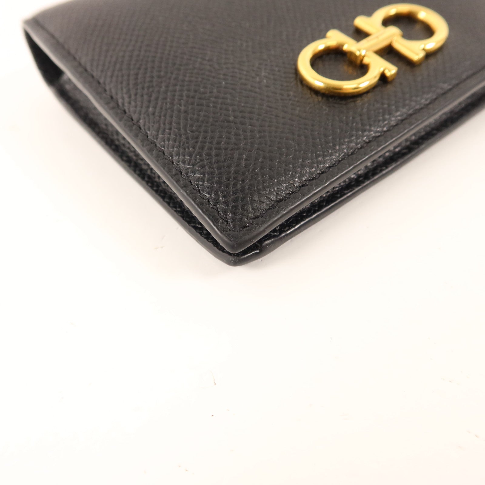Salvatore Ferragamo 牛皮皮革Bifold Wallet金扣錢包