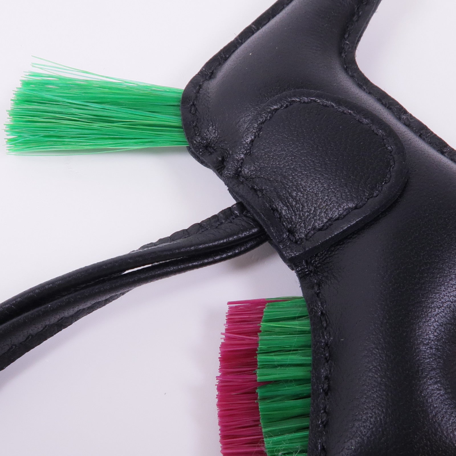 HERMES Milo皮革Rodeo PM掛飾Noir