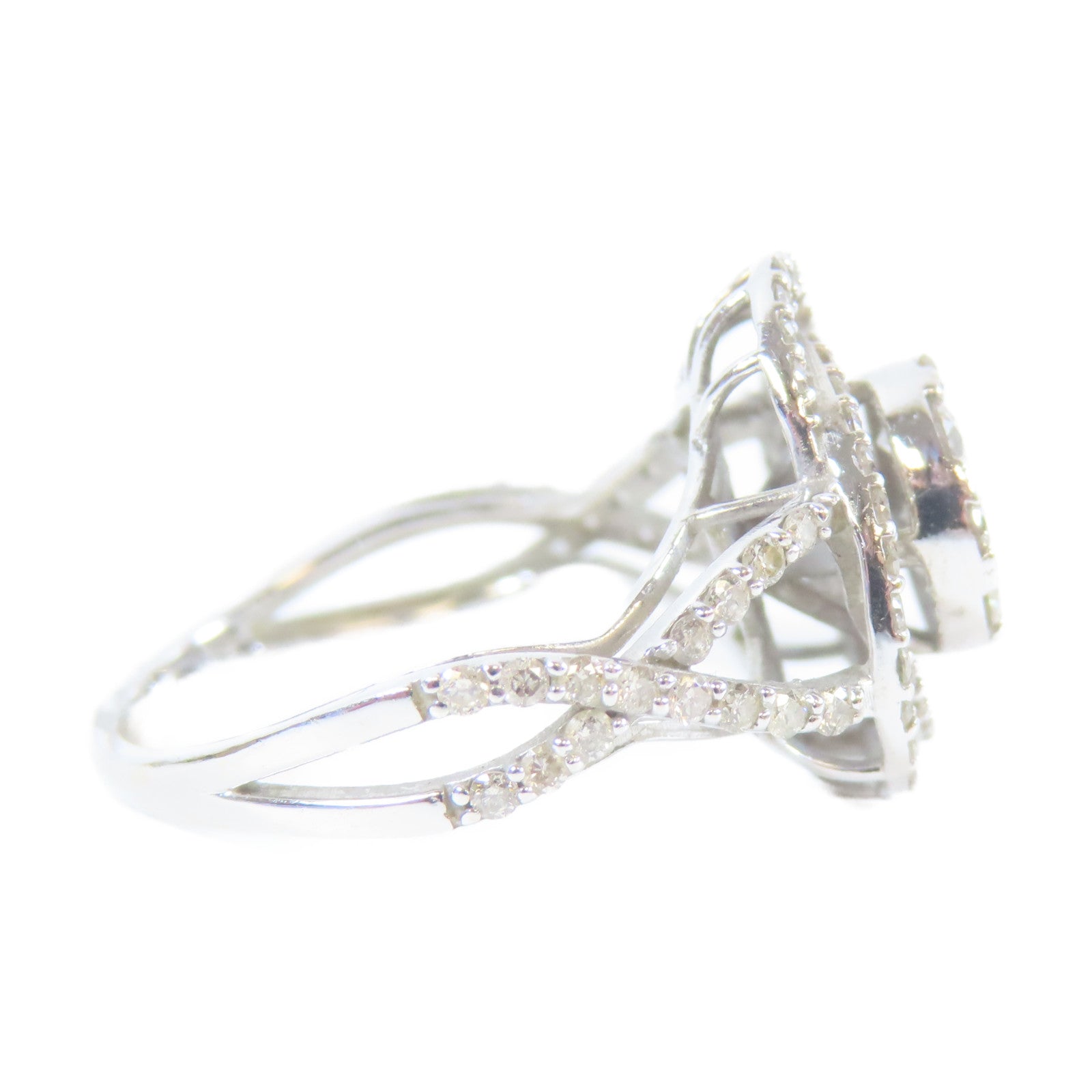 JEWELRY **【激減優惠】18K白金Diamond Ring0.090ct鑽石戒指US#5