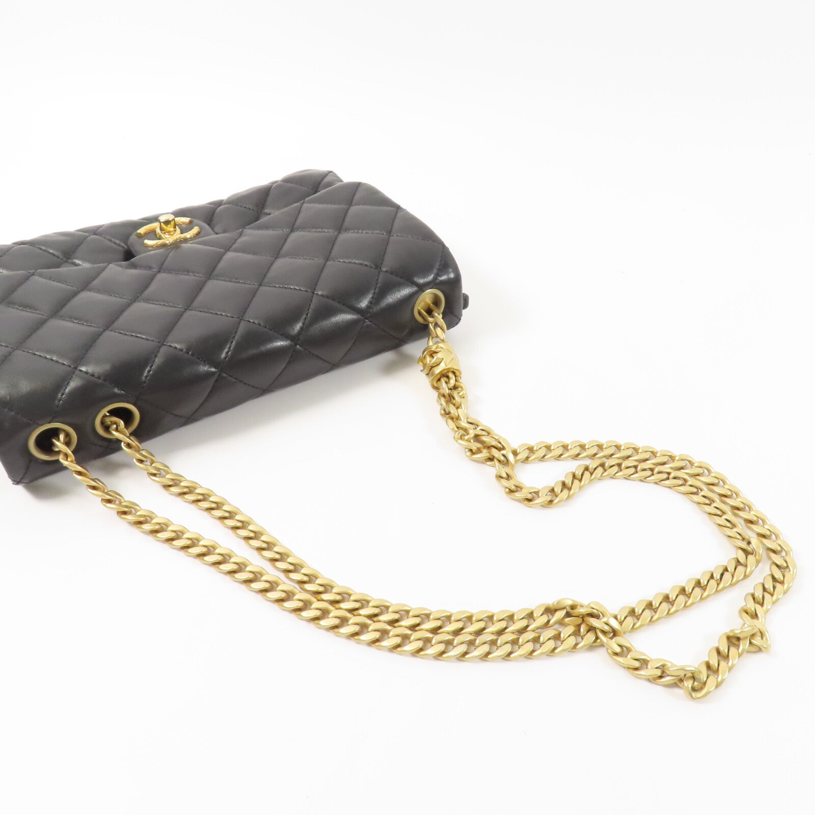 CHANEL 羊皮皮革Chain Shoulder鏈帶肩背袋