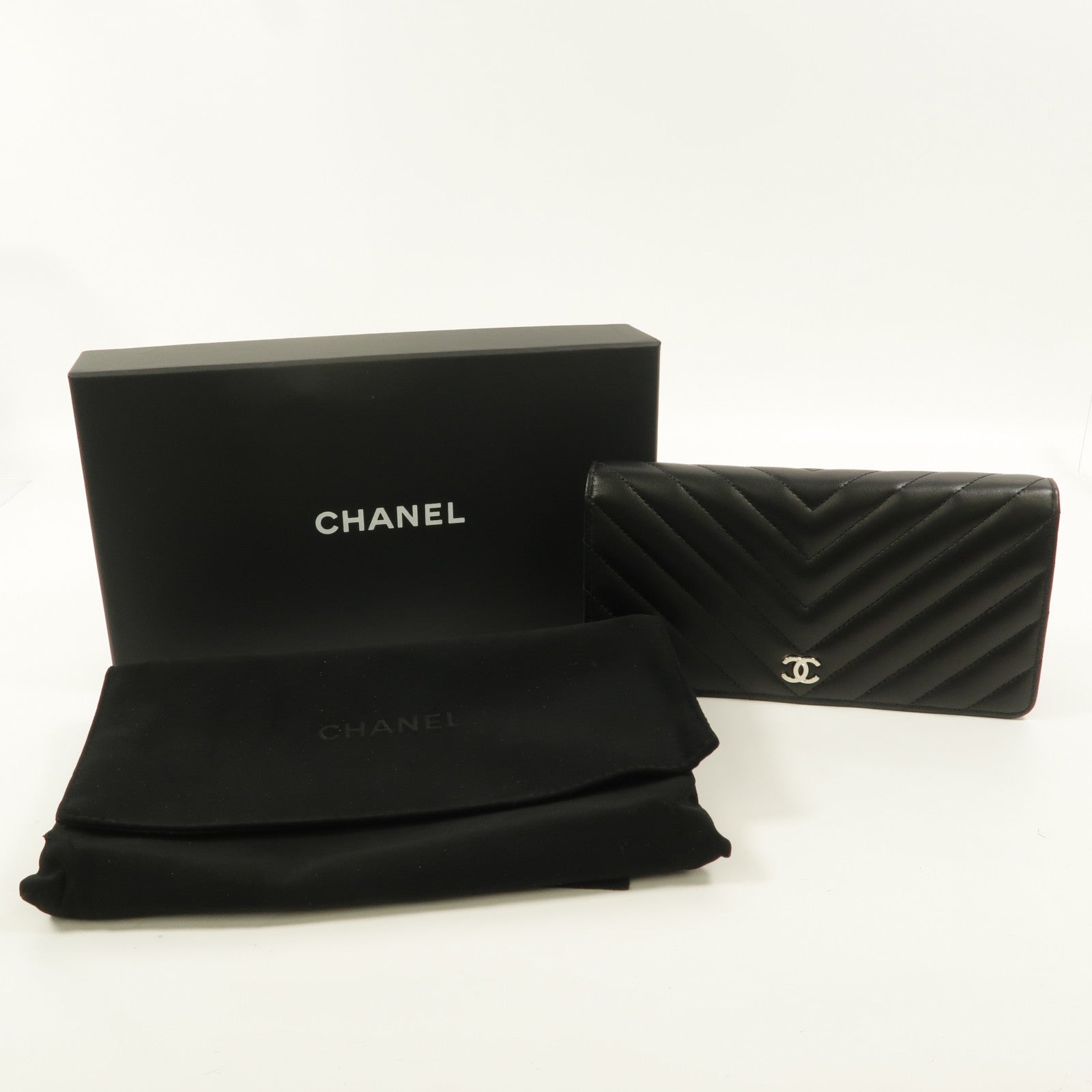 CHANEL 羊皮皮革Classic Long Flap Wallet長錢包