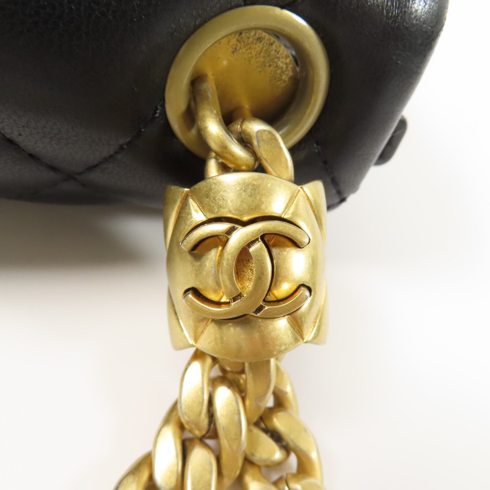 CHANEL 羊皮皮革Chain Shoulder鏈帶肩背袋