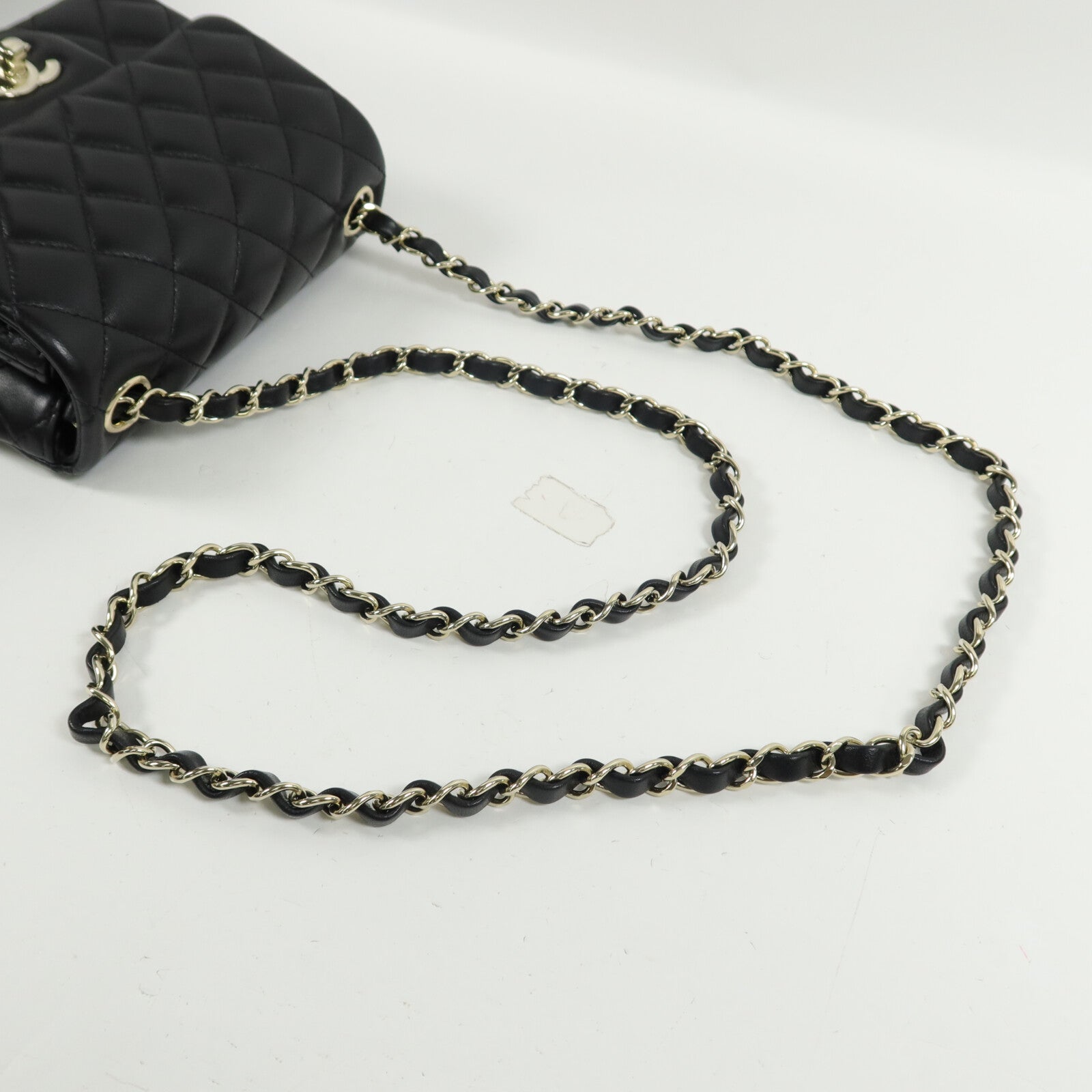 CHANEL 羊皮皮革Mini Classic 17鏈帶肩背袋