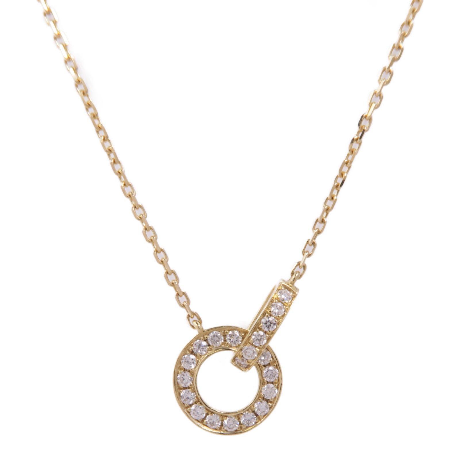 JEWELRY Diamond Necklace 18K Yellow Gold