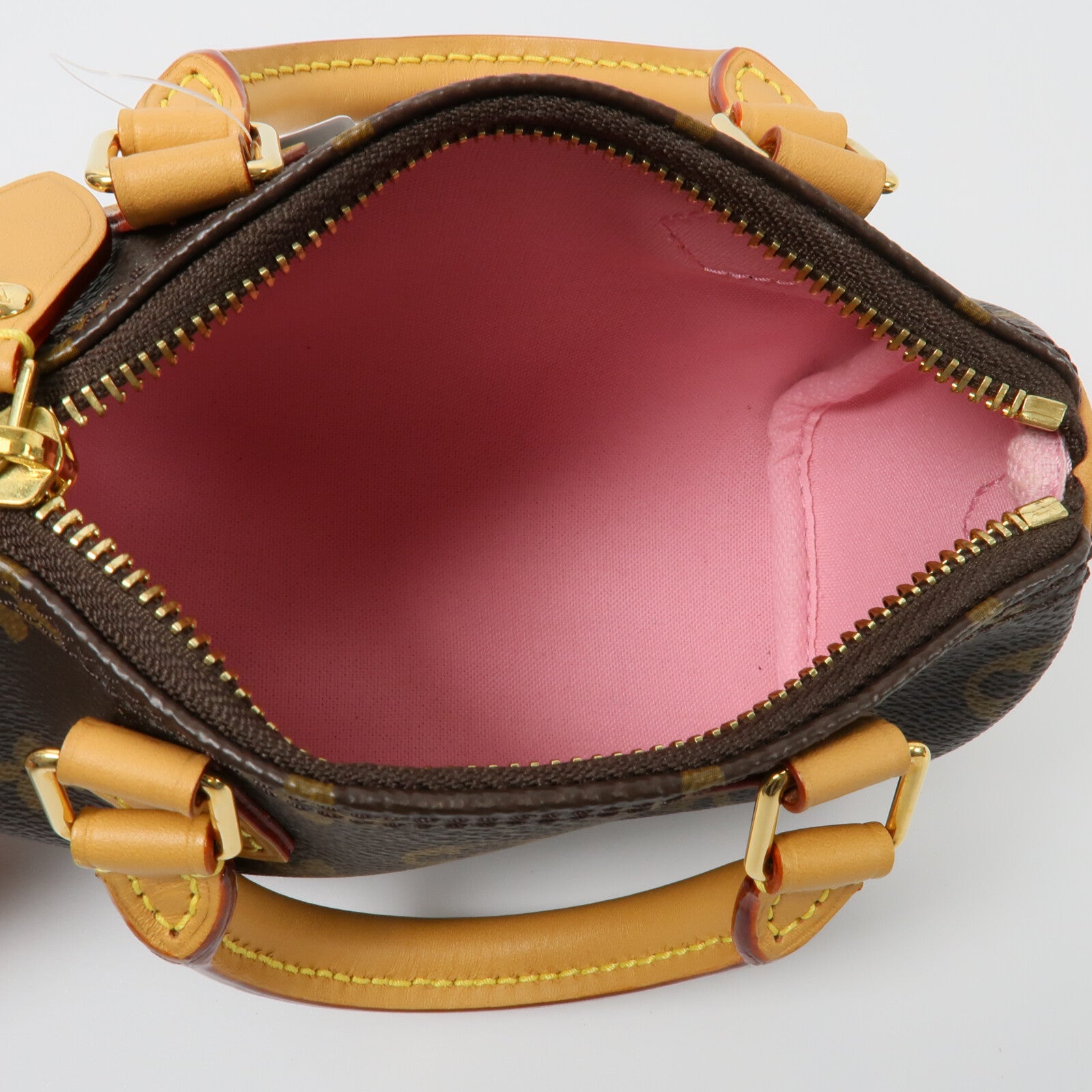 LOUIS VUITTON Monogram Nano Speedy手挽肩背兩用袋