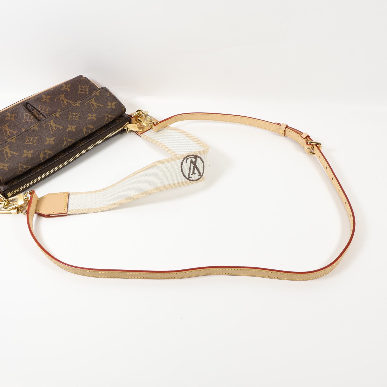 LOUIS VUITTON Monogram Vivacite金扣手挽肩背兩用袋