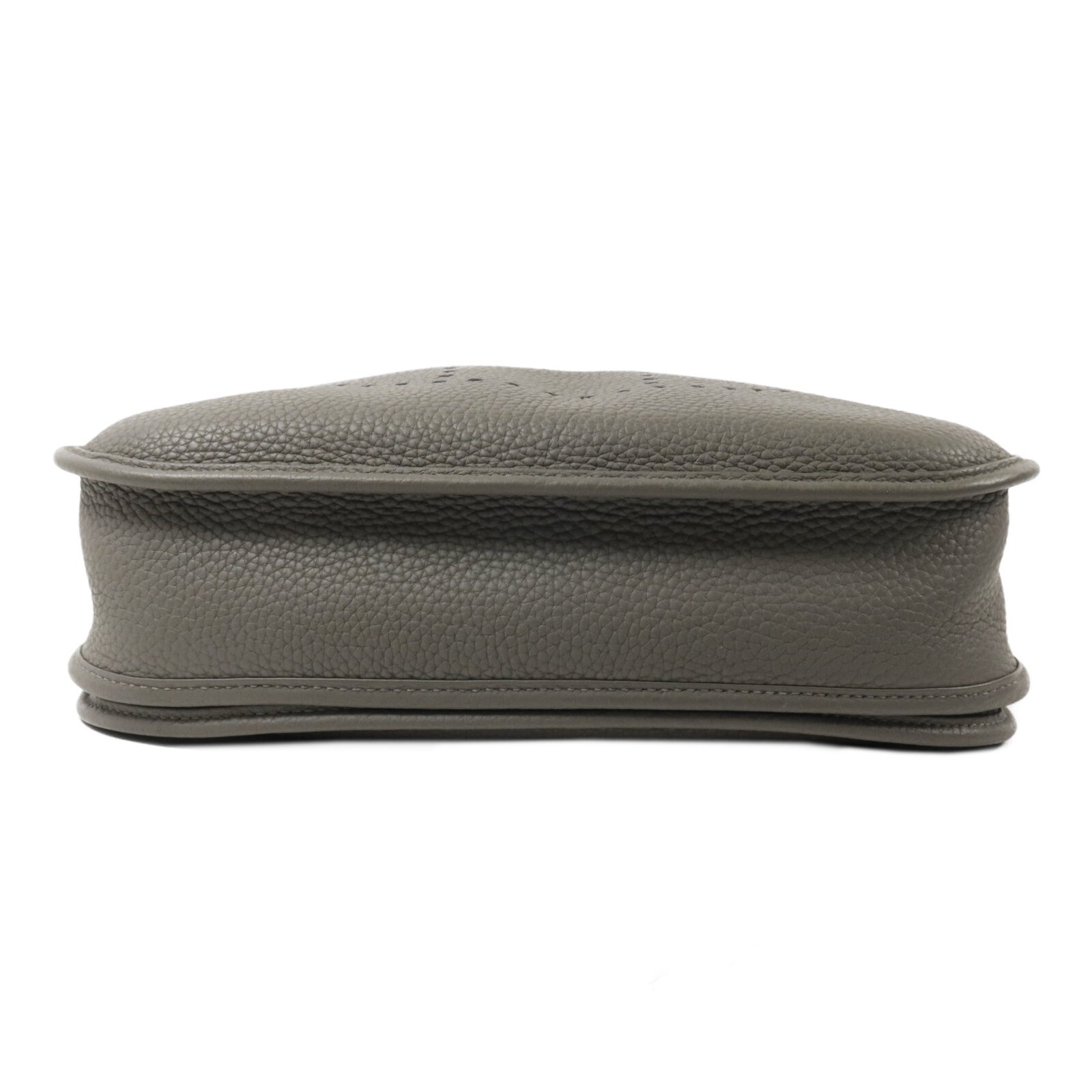 HERMES Clemence皮革Evelyne PM 肩背袋Gris Meyer