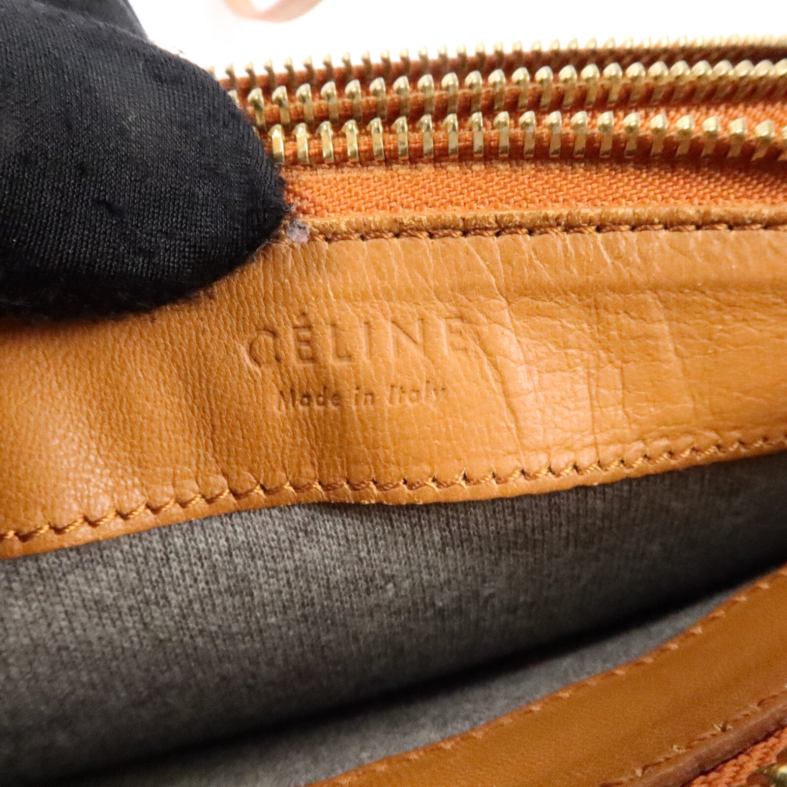 CELINE 牛皮皮革Trio Small肩背袋