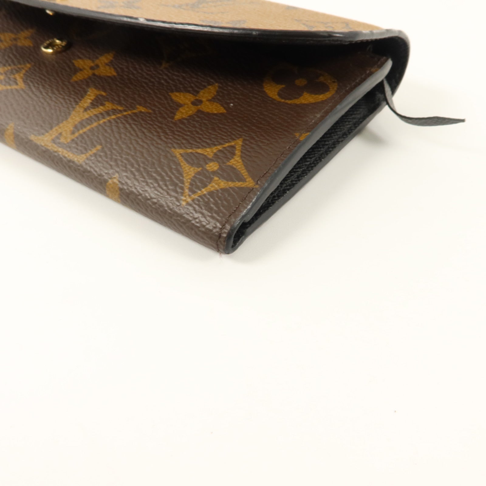 LOUIS VUITTON Monogram Reverse Emilie Wallet金扣長錢包